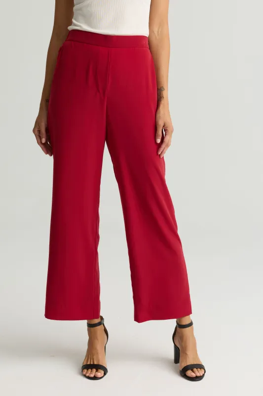 Peached Woven Wide Leg Pant made by St. John
