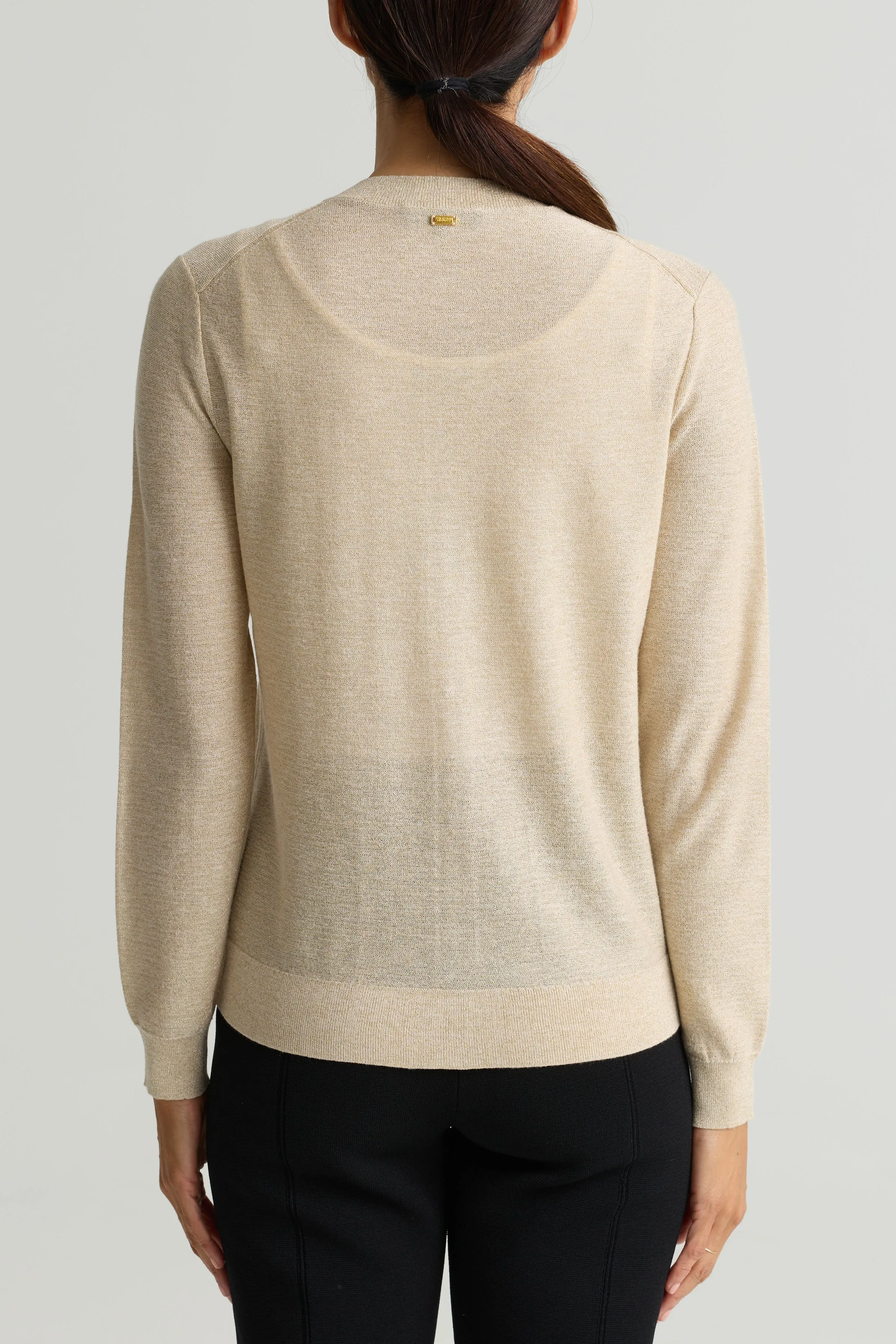 Lightweight Lurex Knit Cardigan sold by St. John product image thumbnail 2