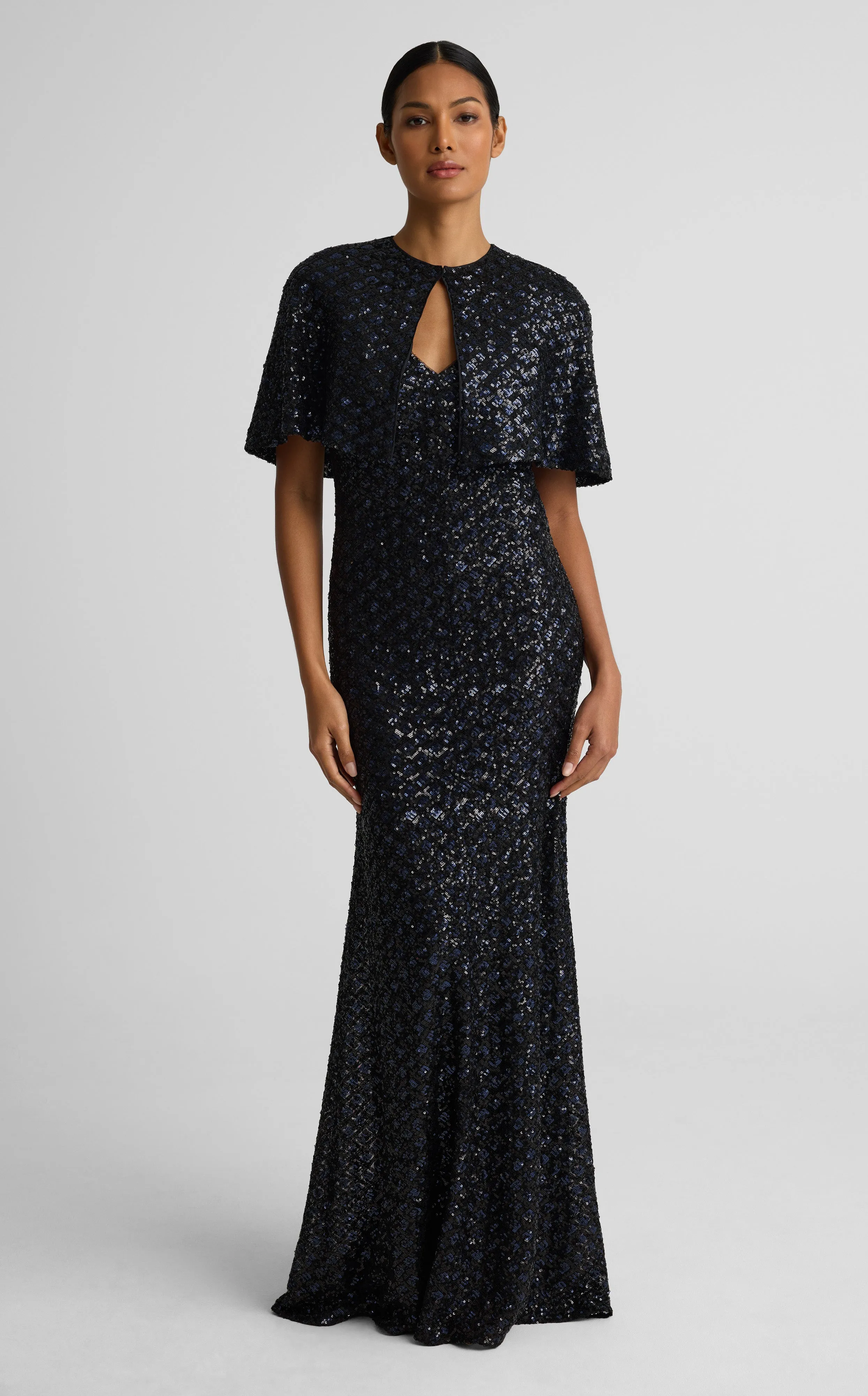Carly Capelet In Geo Sequin Embroidered Tulle sold by St. John product image thumbnail 5