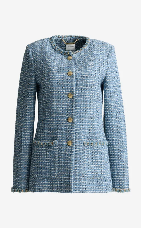 Long Jacket In Vilette Tweed made by St. John