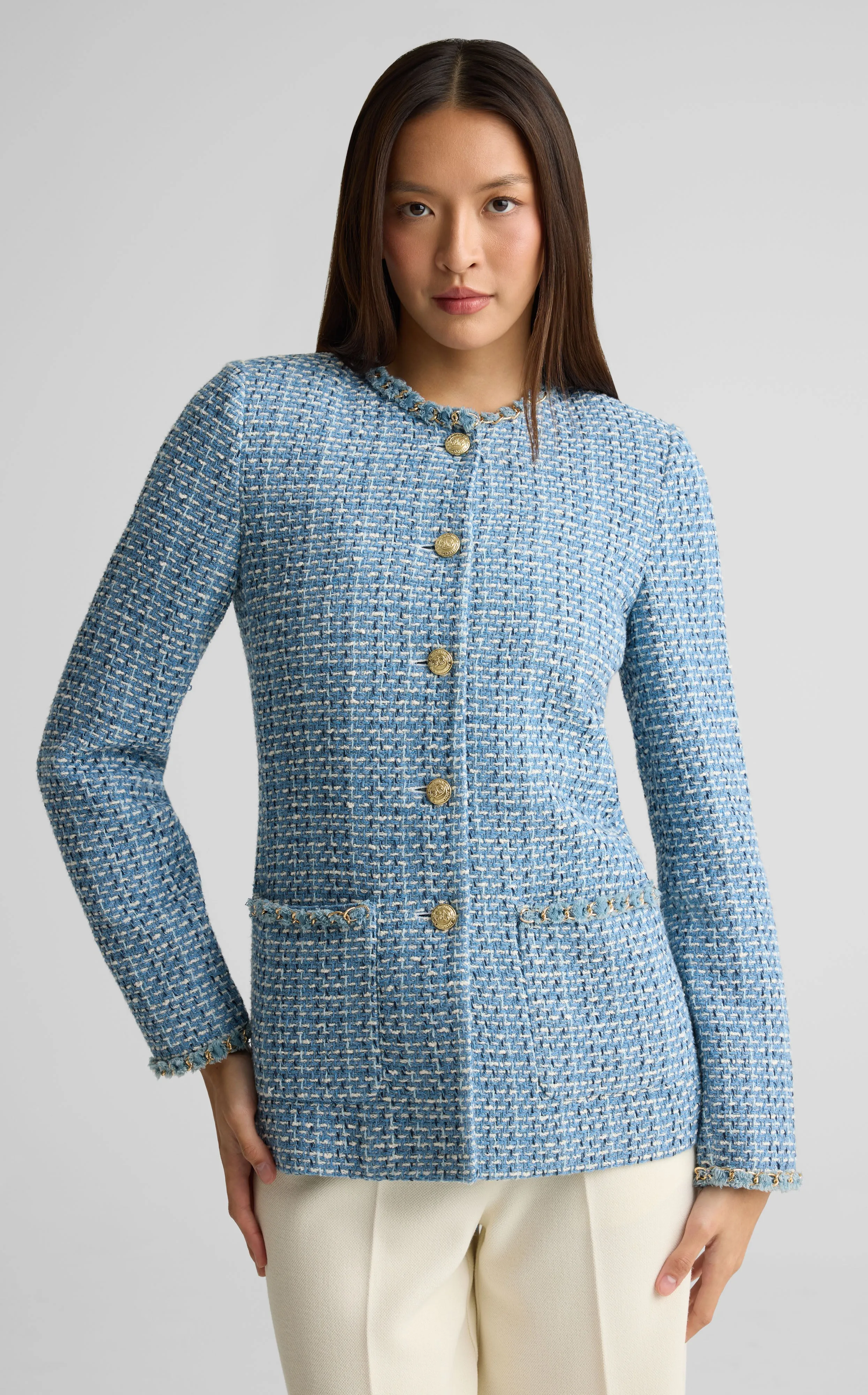 Long Jacket In Vilette Tweed sold by St. John product image thumbnail 2