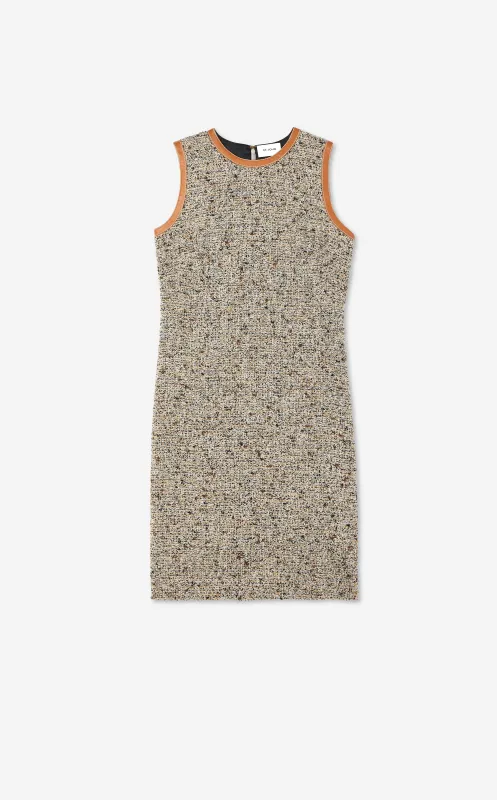 Multicolor Boucle Tweed Dress made by St. John