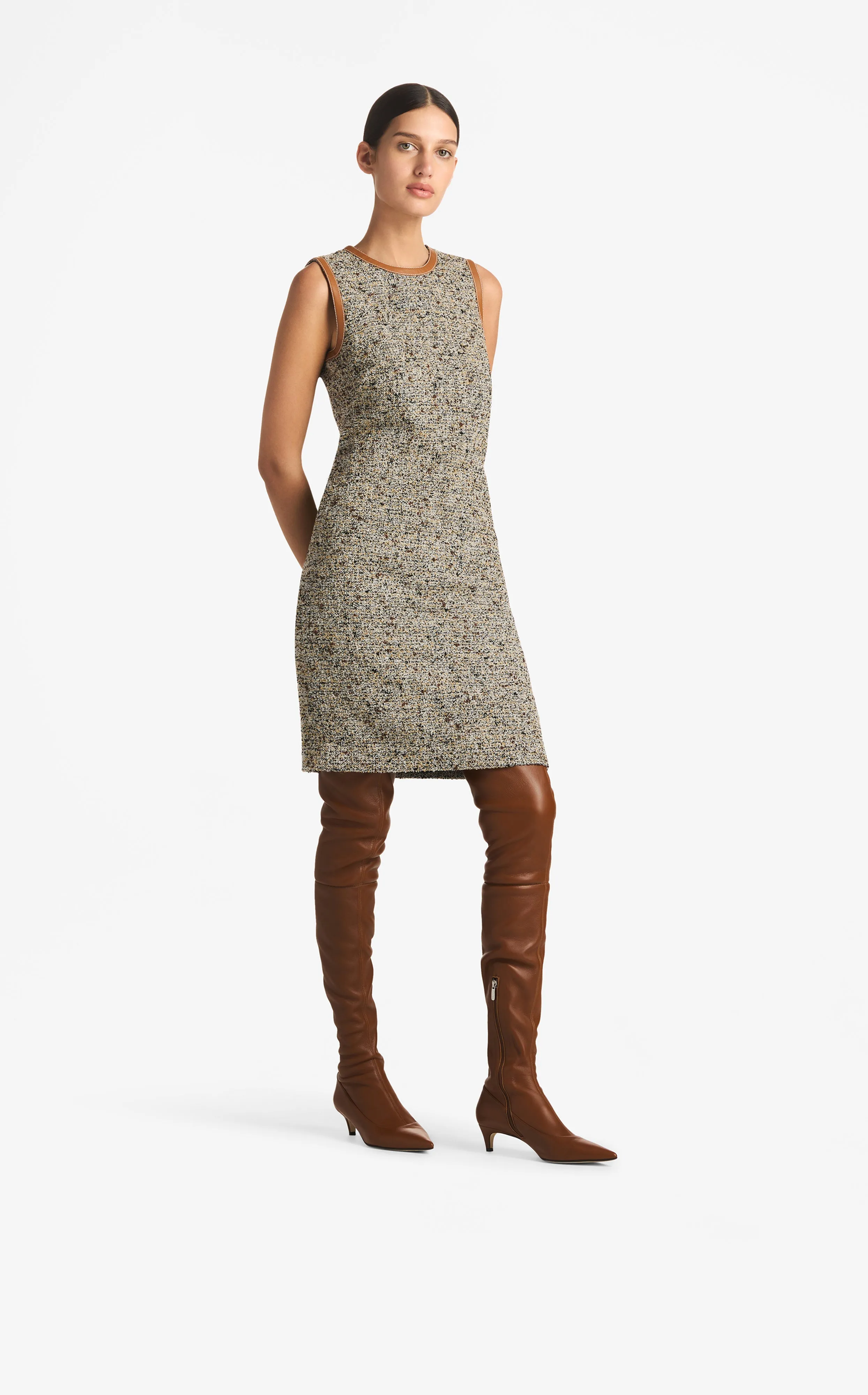 Multicolor Boucle Tweed Dress sold by St. John product image thumbnail 2