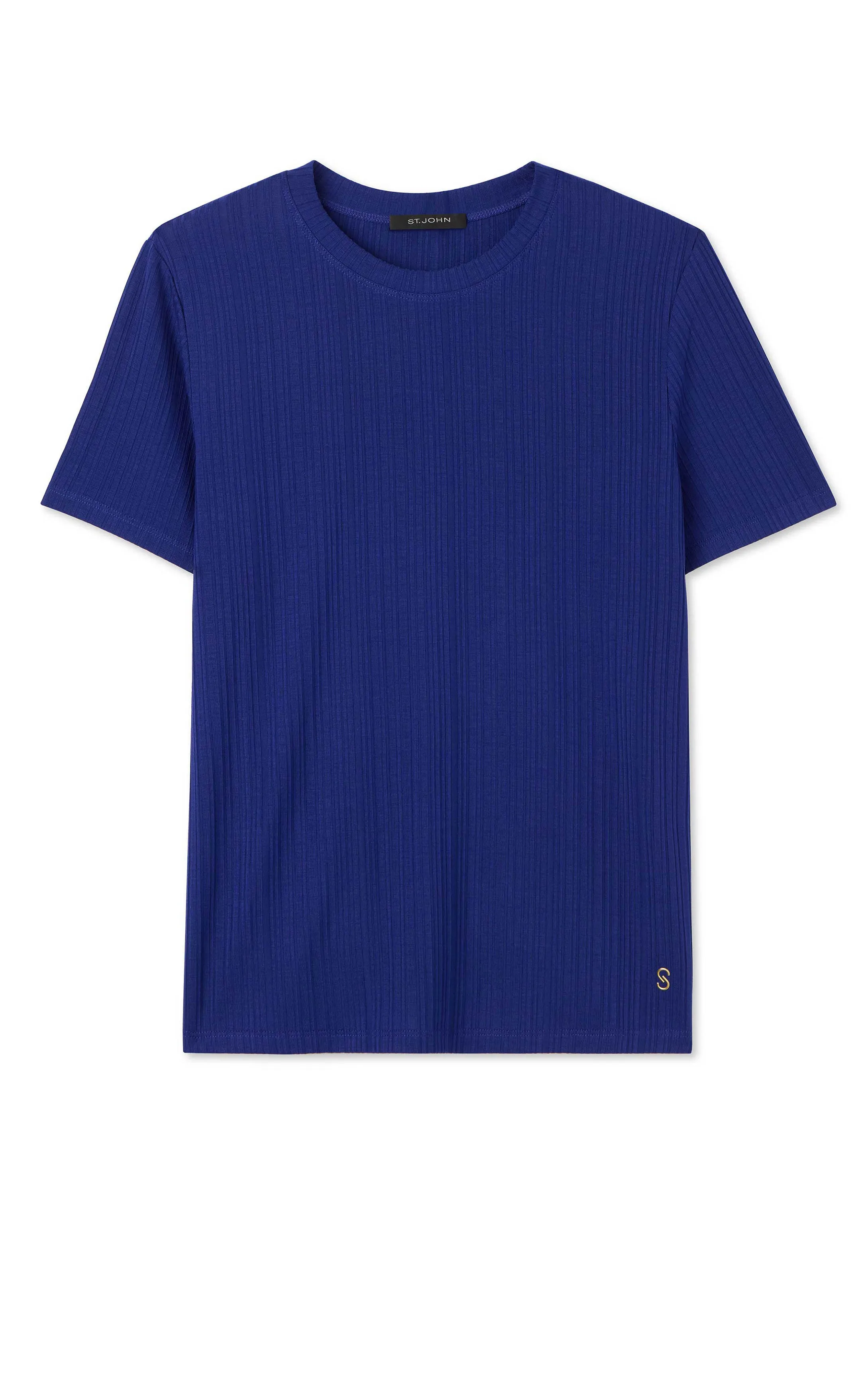 Sleek Rib Jersey Knit Top sold by St. John product image thumbnail 3