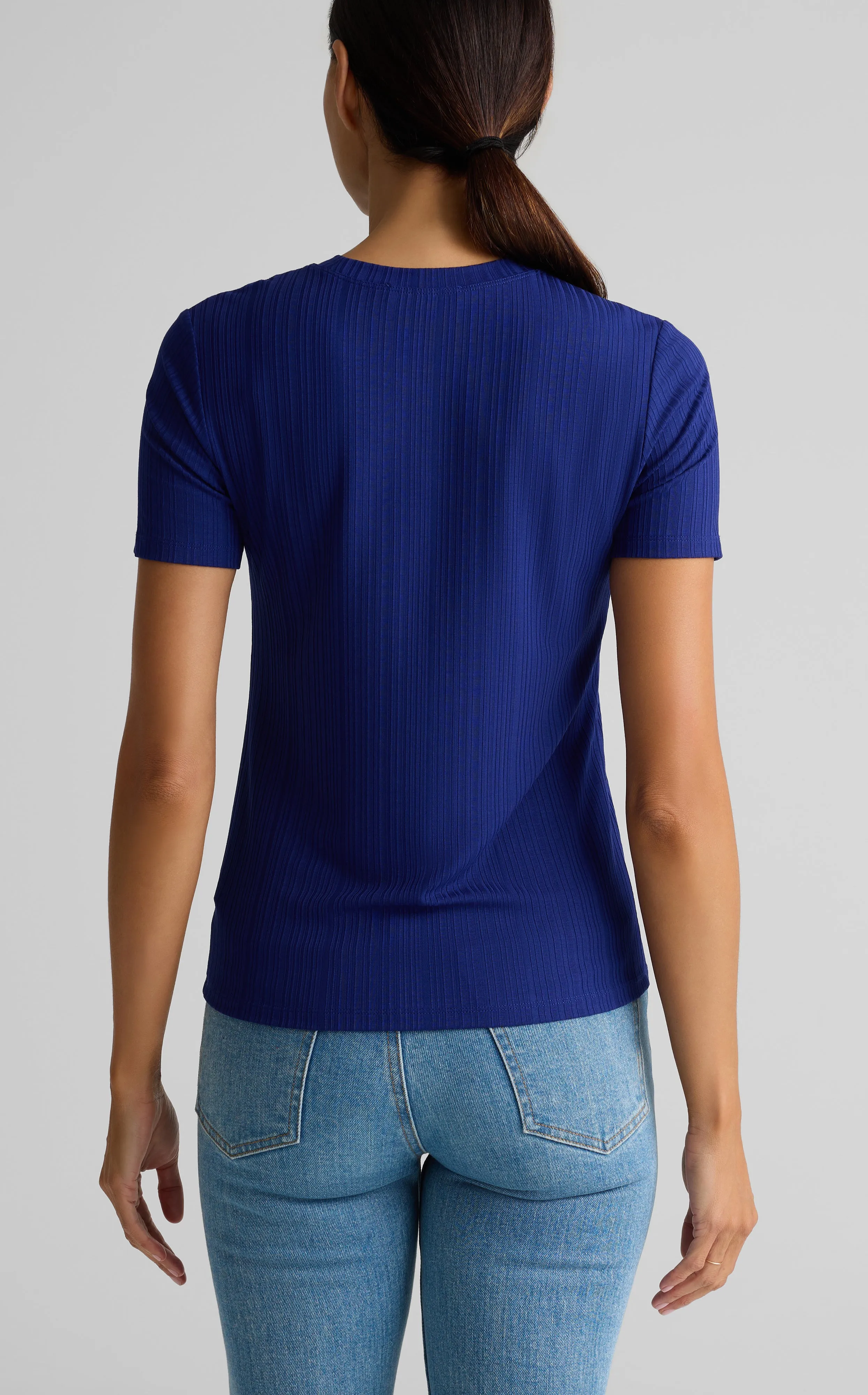 Sleek Rib Jersey Knit Top sold by St. John product image thumbnail 2