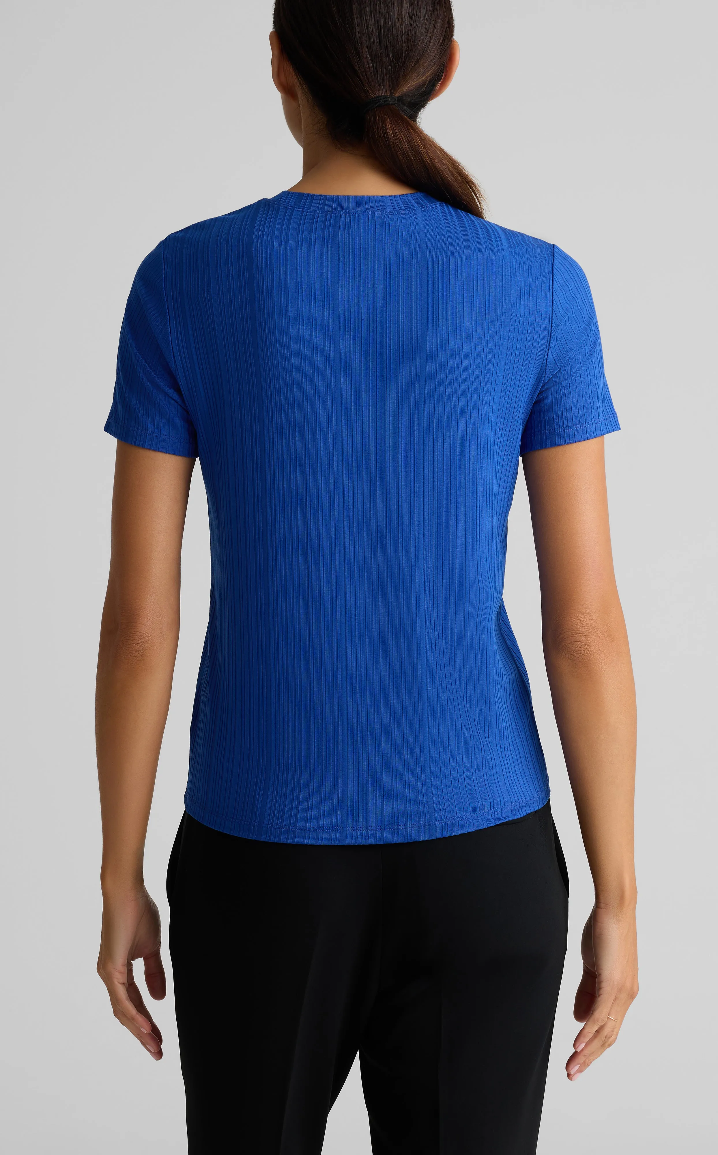 Rib Jersey Knit Tee sold by St. John product image thumbnail 2