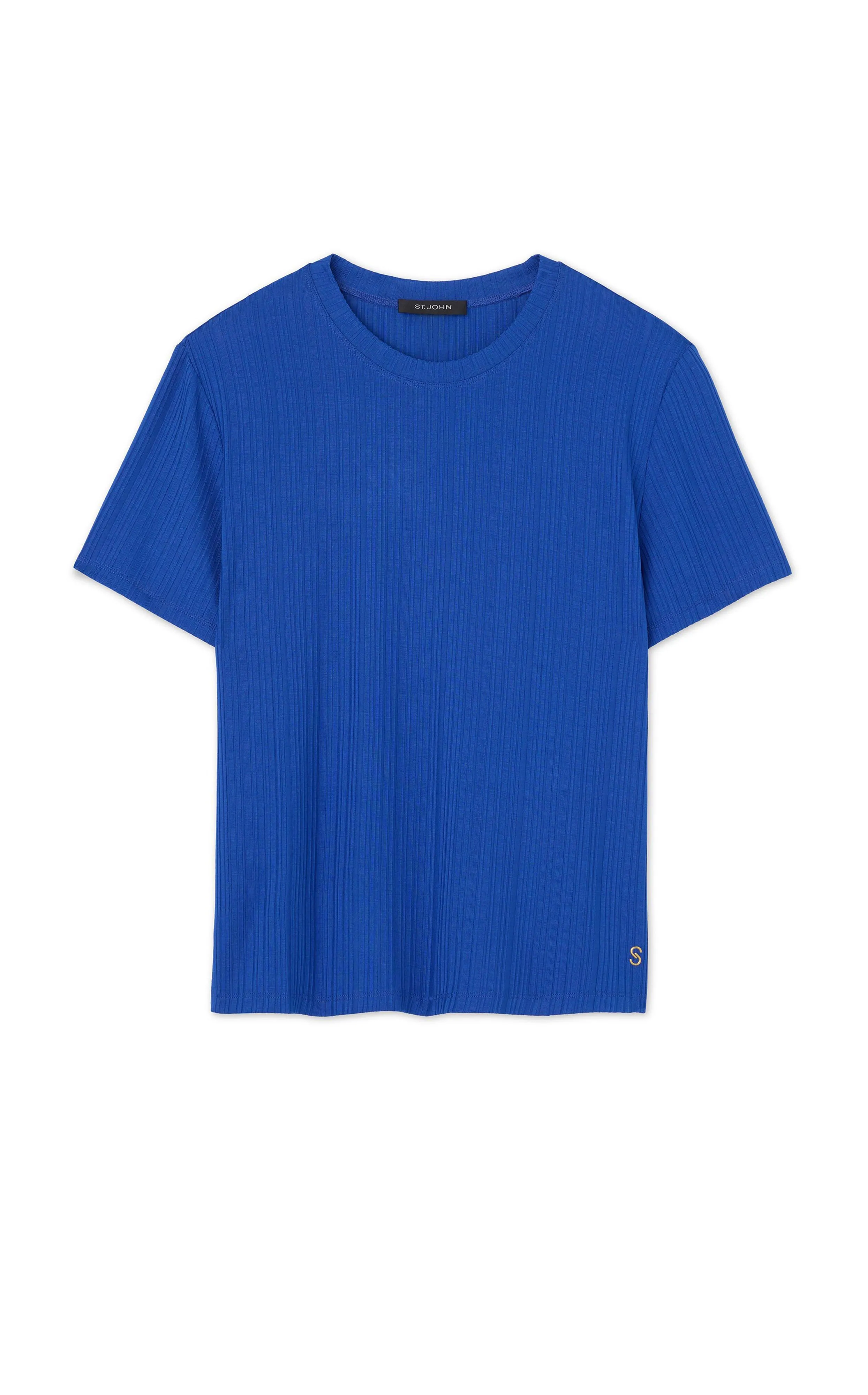 Rib Jersey Knit Tee sold by St. John product image thumbnail 3