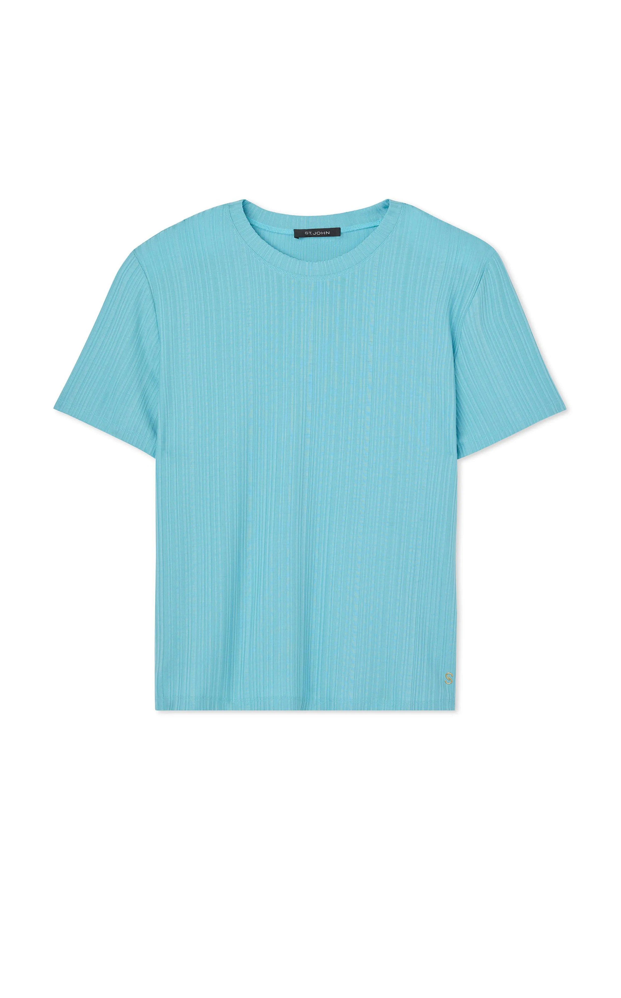 Rib Jersey Knit Tee sold by St. John product image thumbnail 3