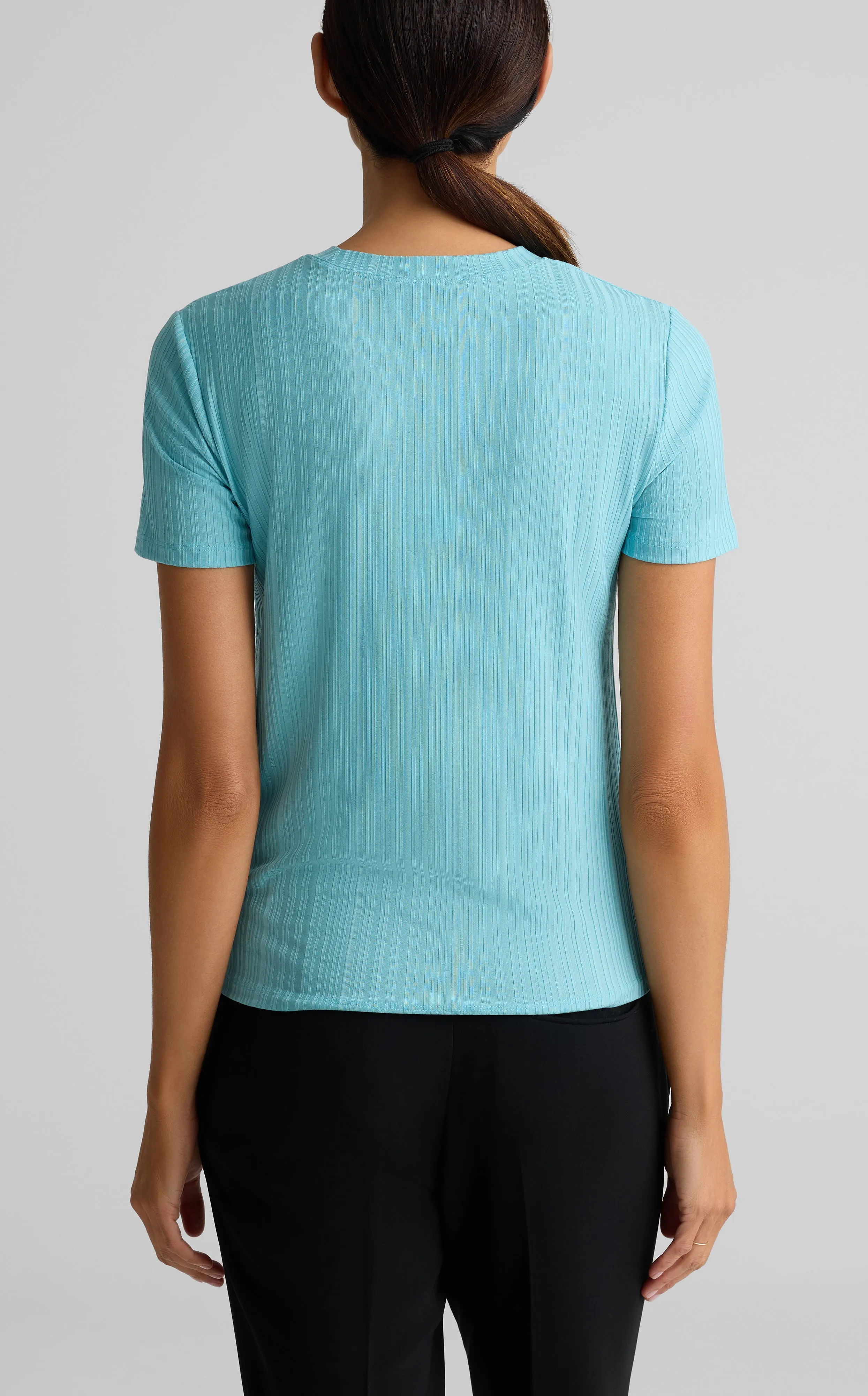 Rib Jersey Knit Tee sold by St. John product image thumbnail 2