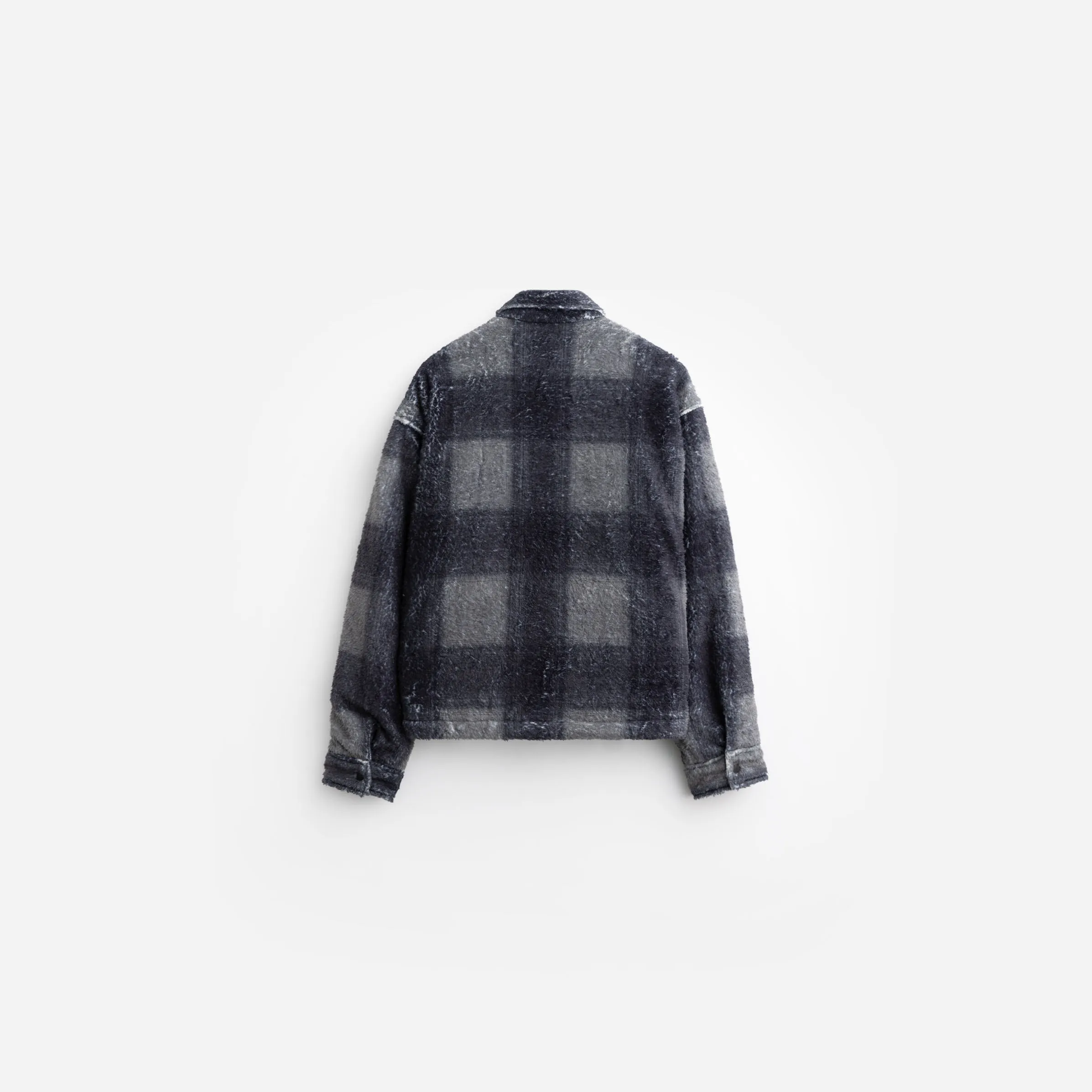 Plaid Cropped Sherpa Buttondown sold by Stampd product image thumbnail 3