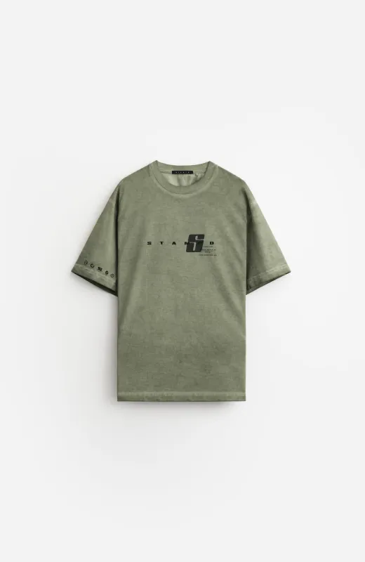 Oil Washed Transit Relaxed Tee sold by Stampd