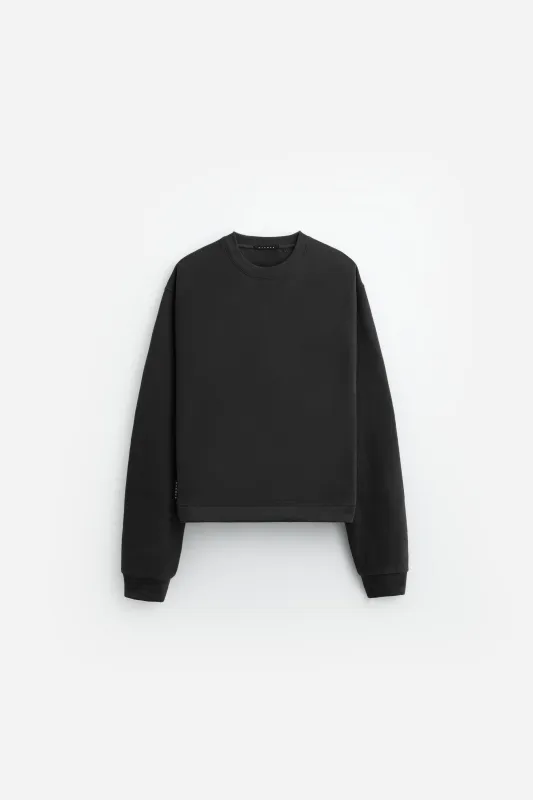 Cropped Fleece Crewneck sold by Stampd