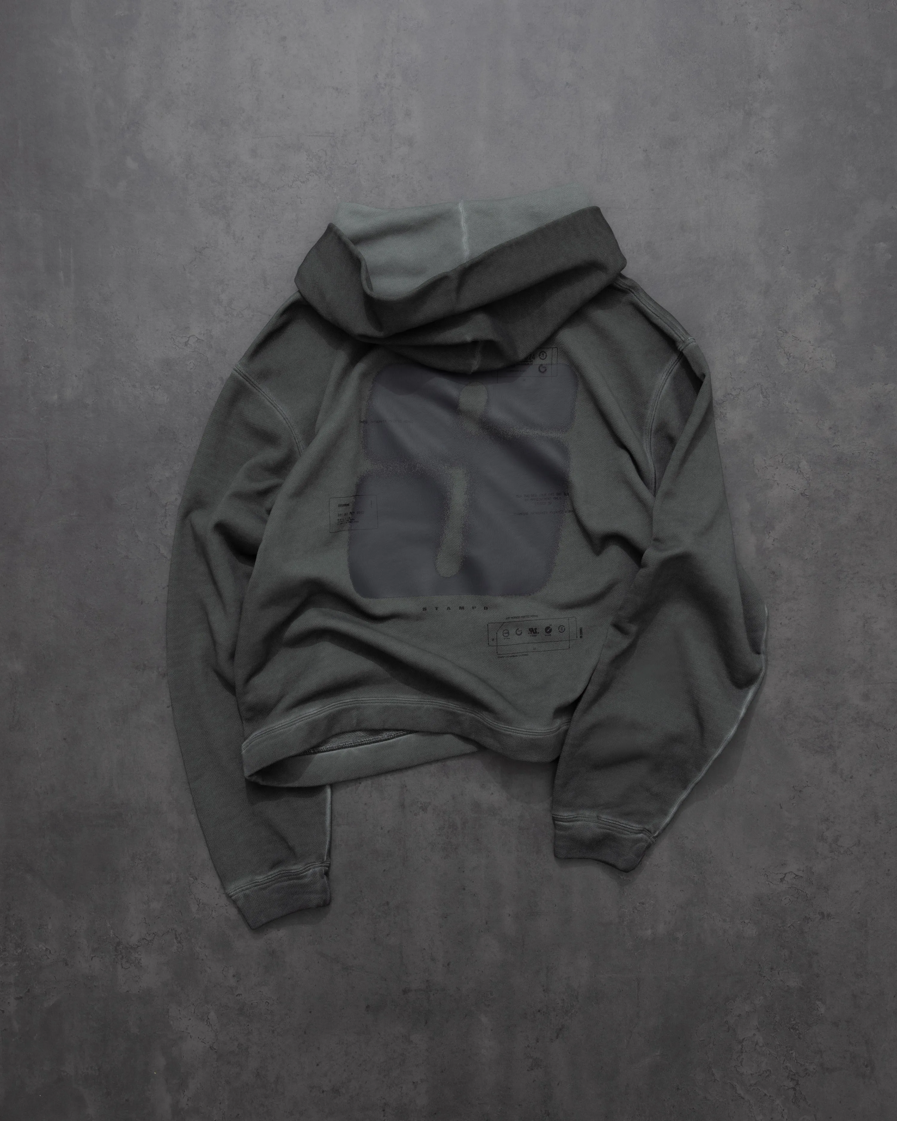 S24 Transit Oil Washed Cropped Hoodie sold by Stampd product image thumbnail 2