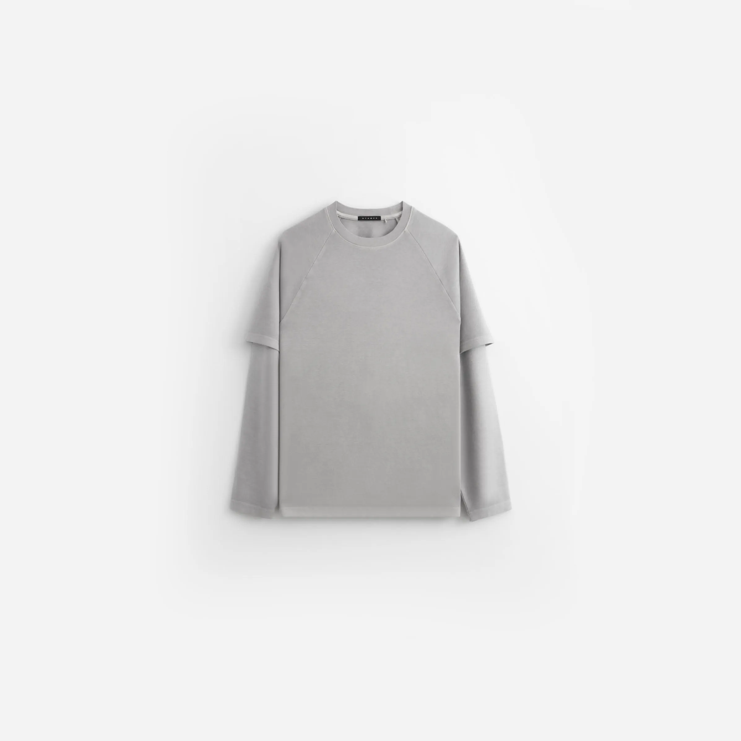 Double Layer LS Relaxed Tee - Vintage Washed sold by Stampd
