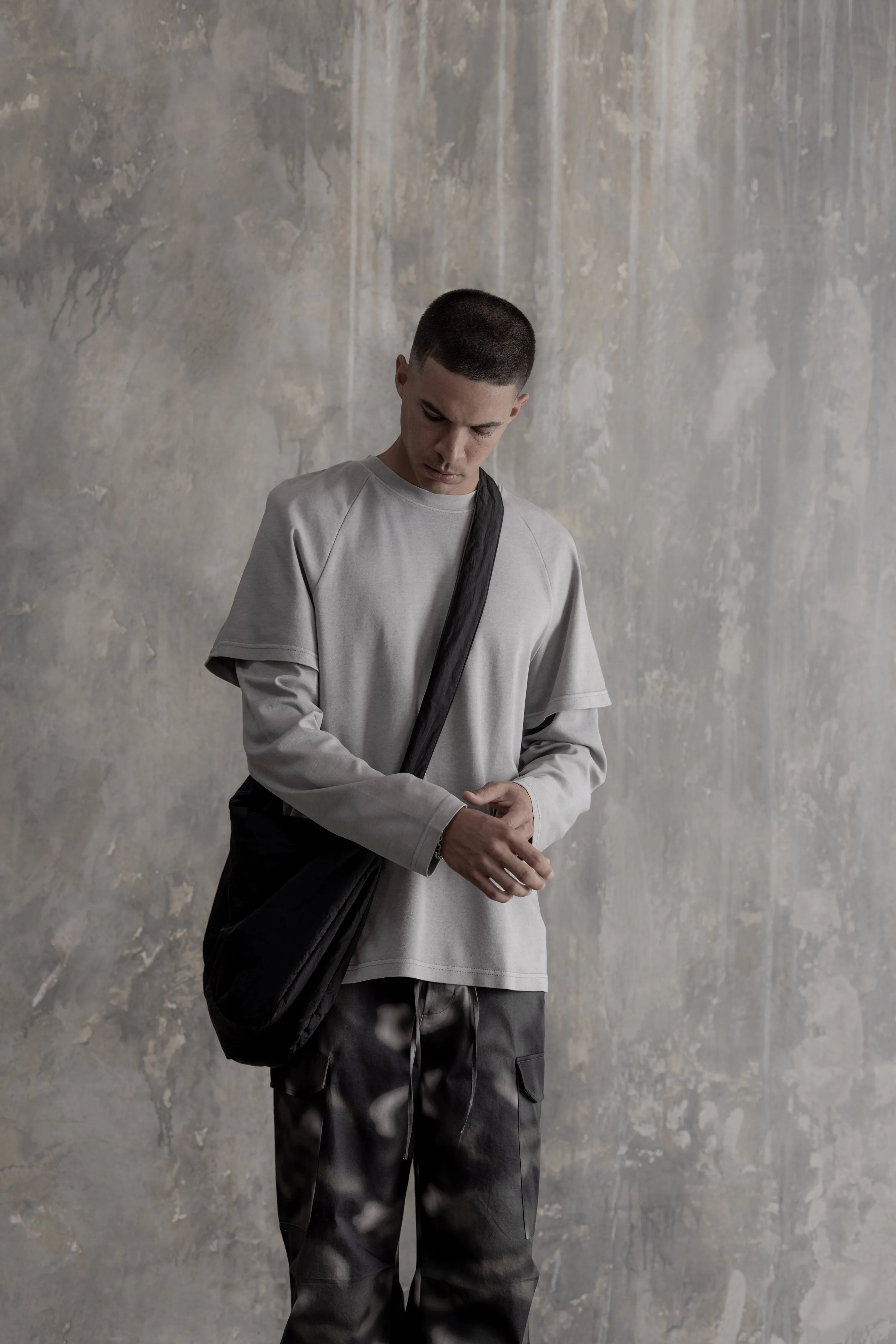 Double Layer LS Relaxed Tee - Vintage Washed sold by Stampd product image thumbnail 4