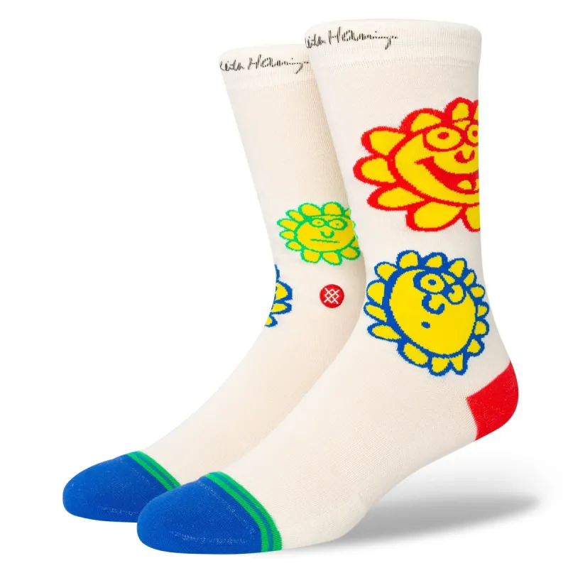 Keith Haring x Stance Happy Fields Crew Socks made by Stance