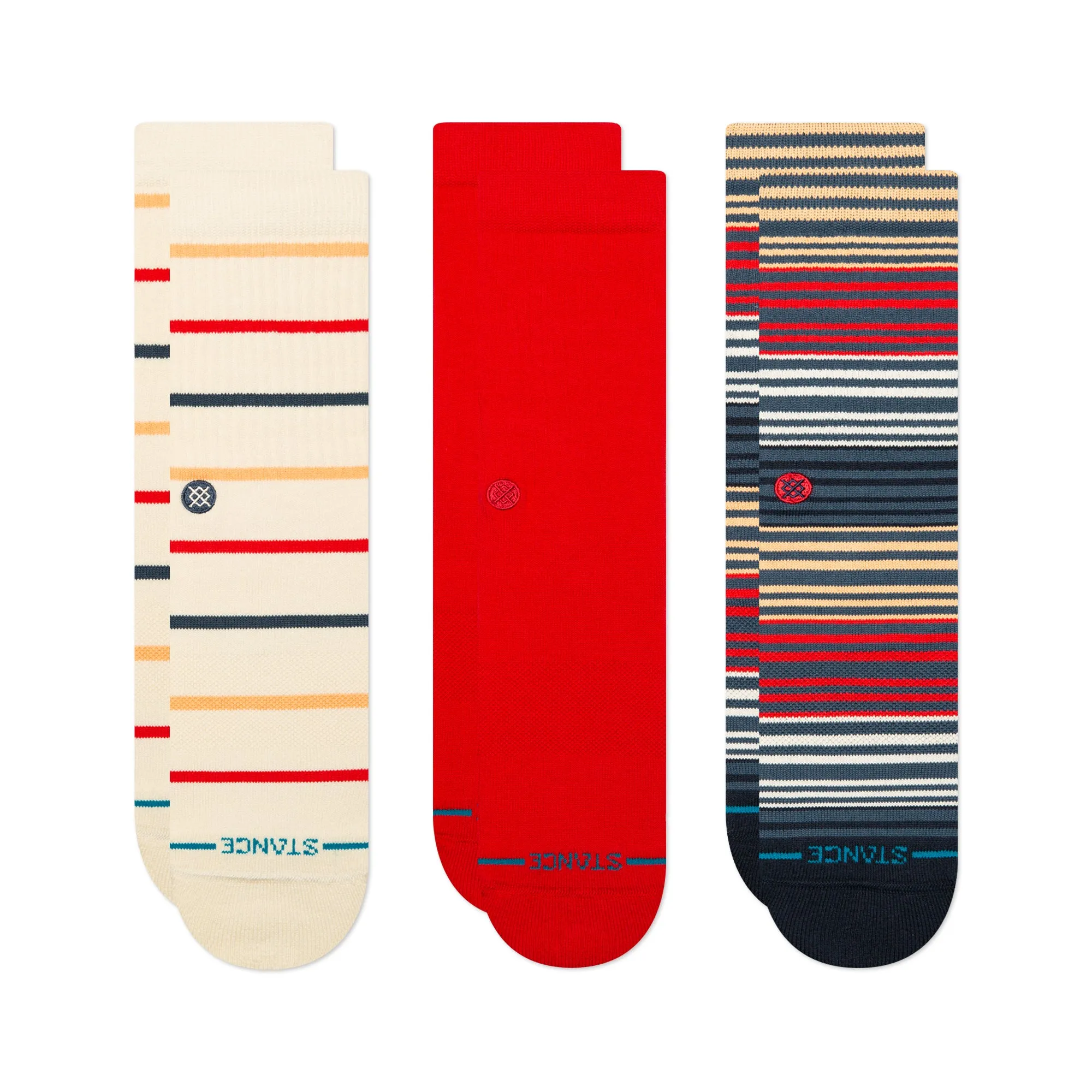 Boardwalk Crew Socks 3 Pack sold by Stance