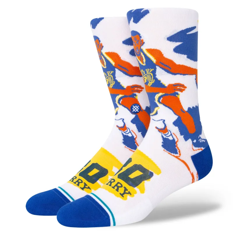 NBA x Stance Paint Curry Crew Socks sold by Stance