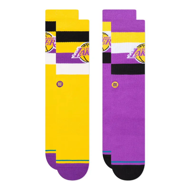 NBA Los Angeles Lakers Crew Socks 2 Pack sold by Stance