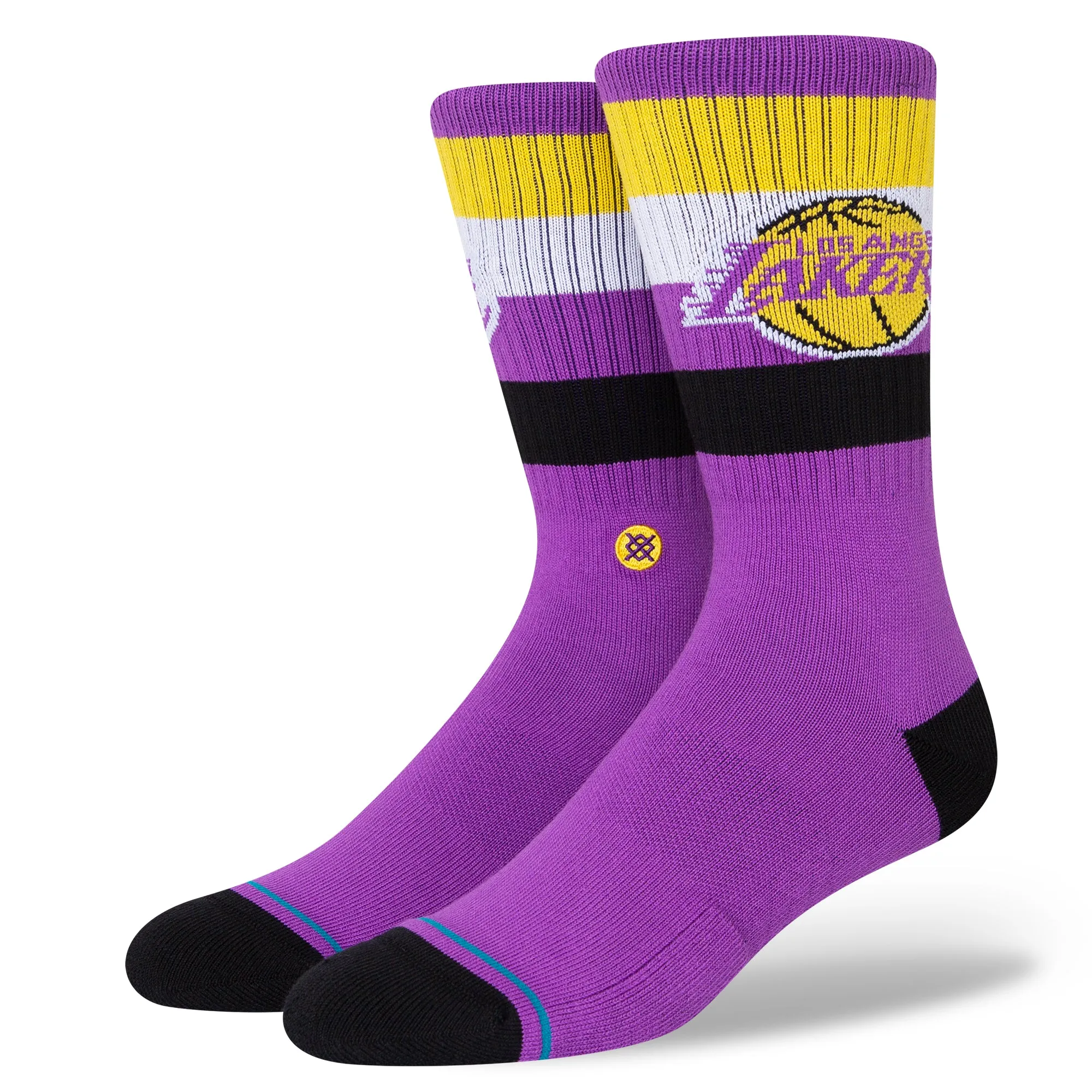 NBA Los Angeles Lakers Crew Socks 2 Pack sold by Stance product image thumbnail 2