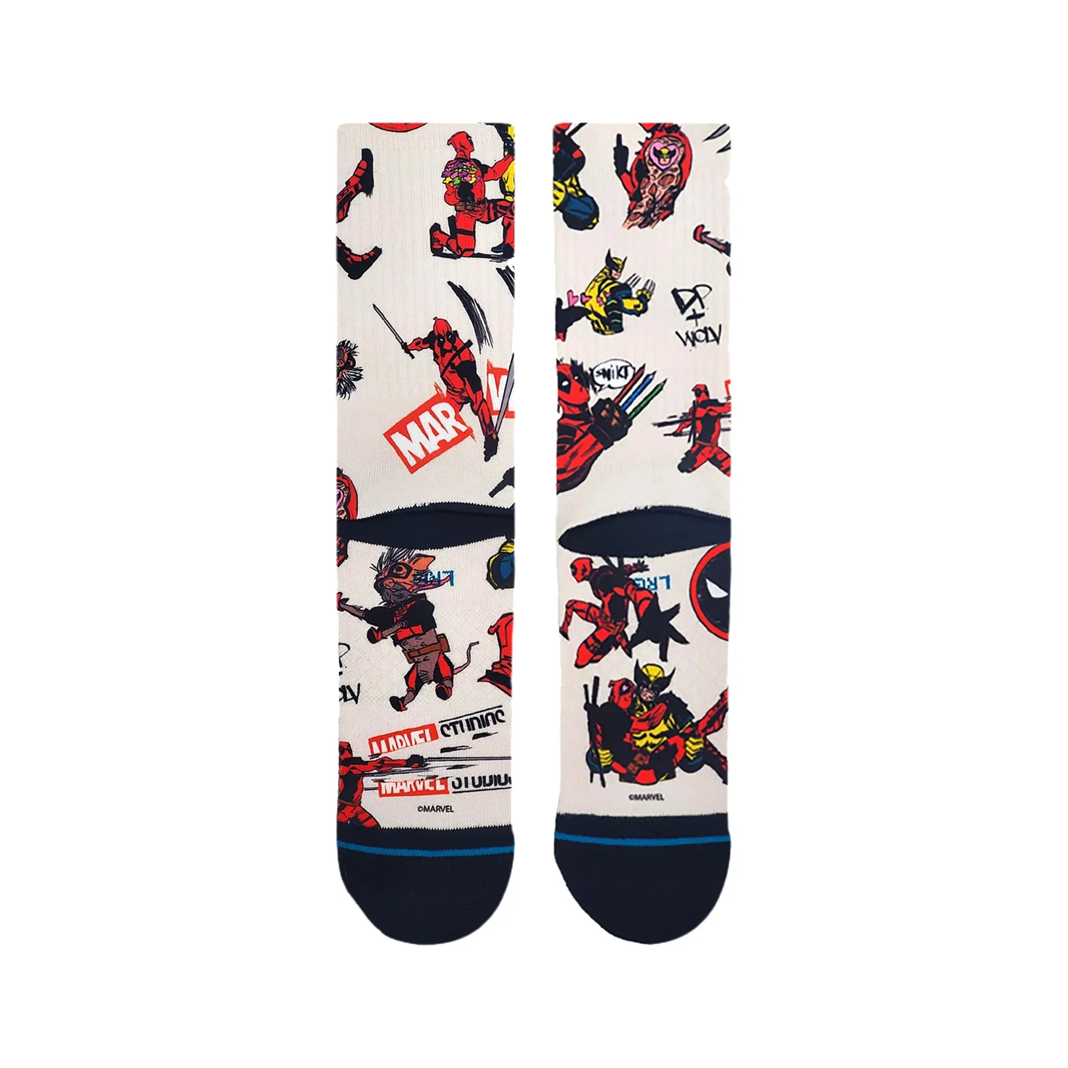 Deadpool x Stance Deadpool Wolverine AOP Crew Socks sold by Stance product image thumbnail 3
