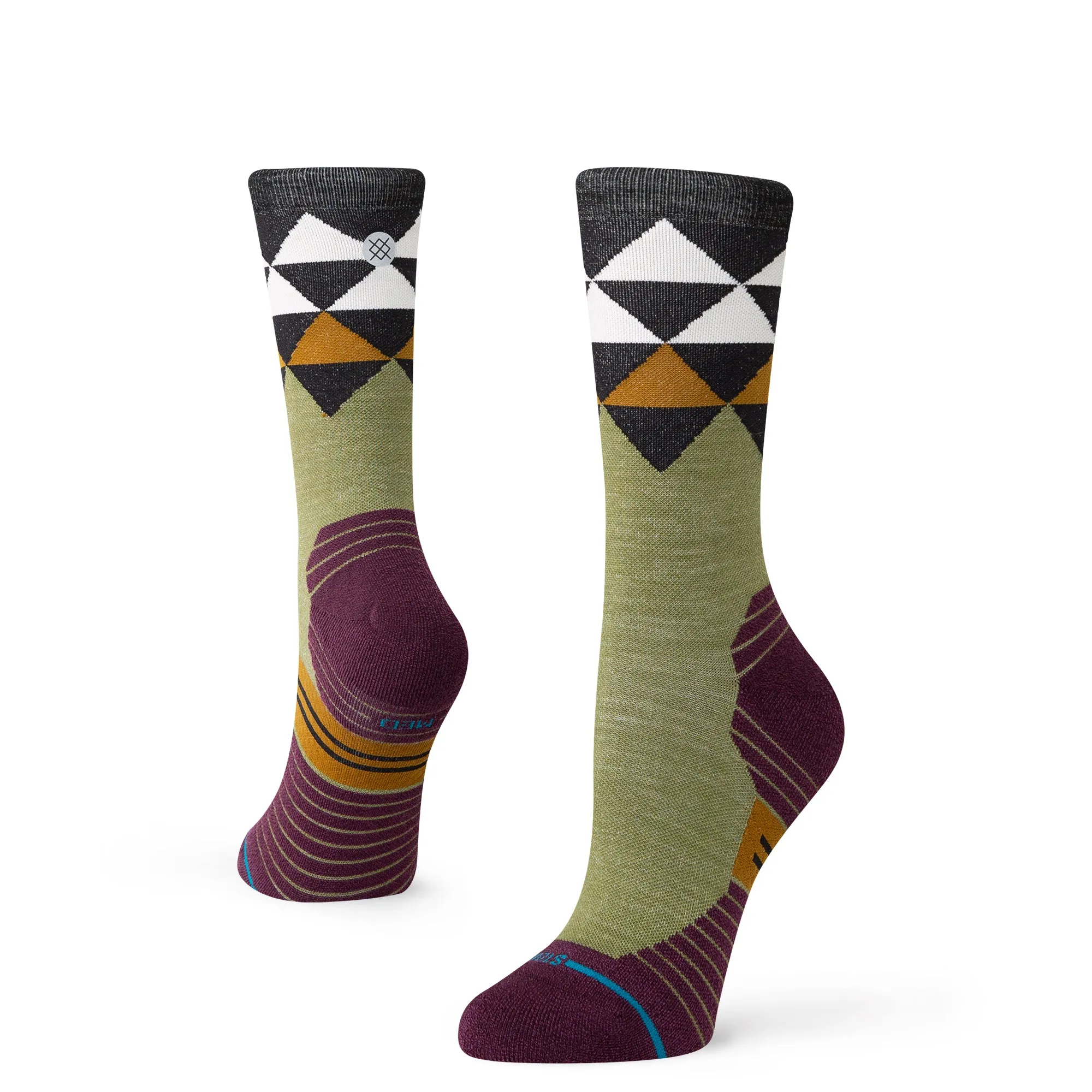 Womens Quadrilateral Light Wool Crew Socks sold by Stance