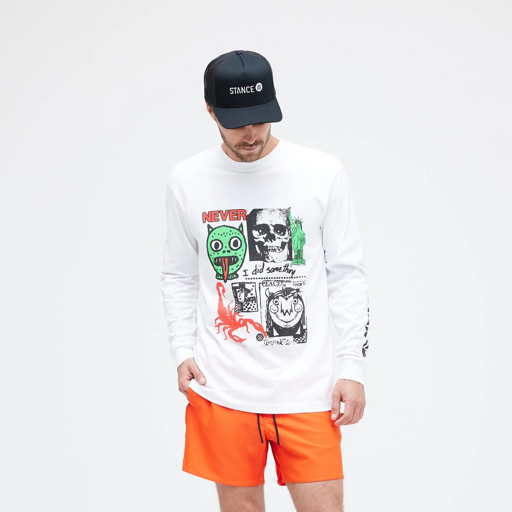 I Did Something Long Sleeve T-Shirt sold by Stance product image thumbnail 3