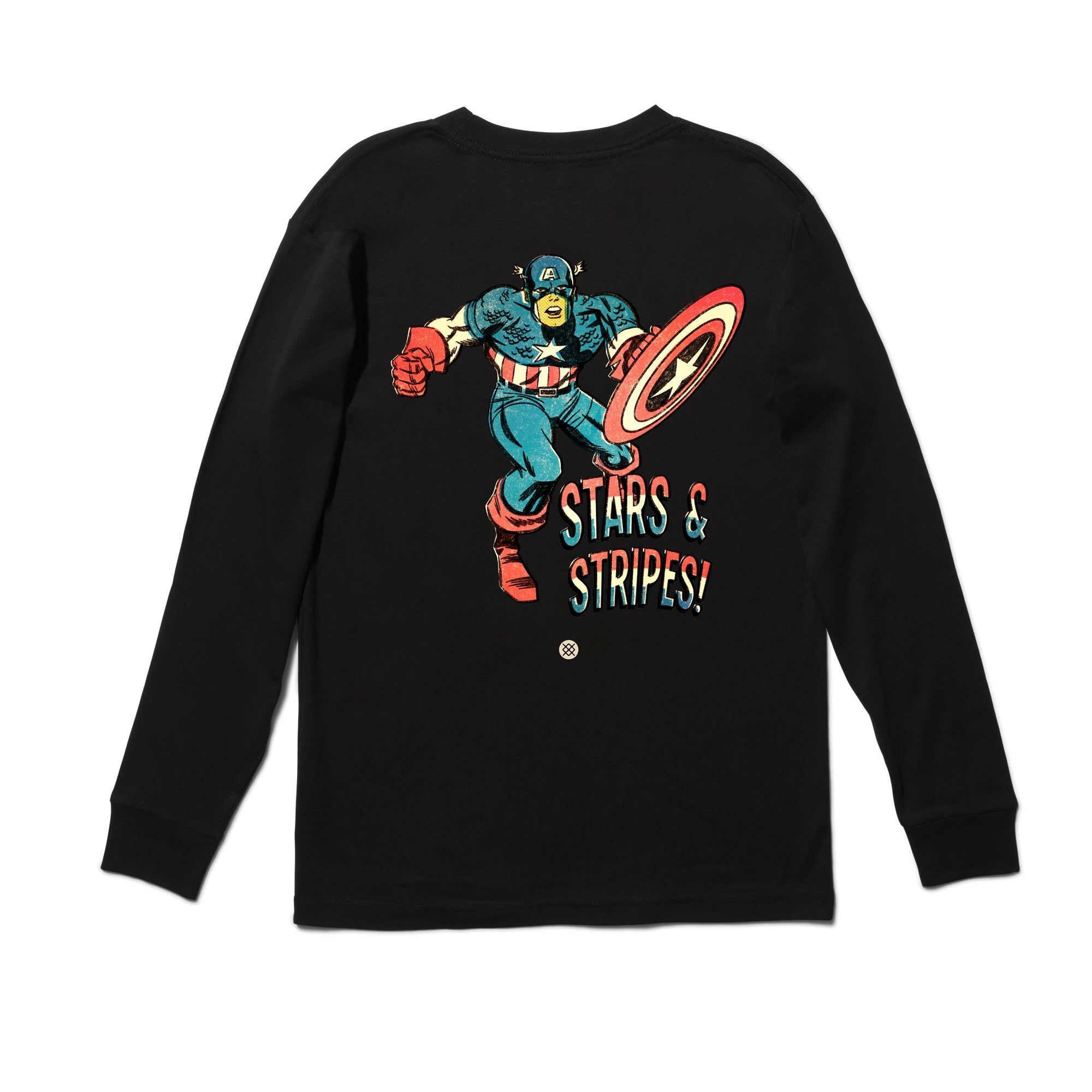 Marvel x Stance Stars And Stripes Long Sleeve T-Shirt sold by Stance