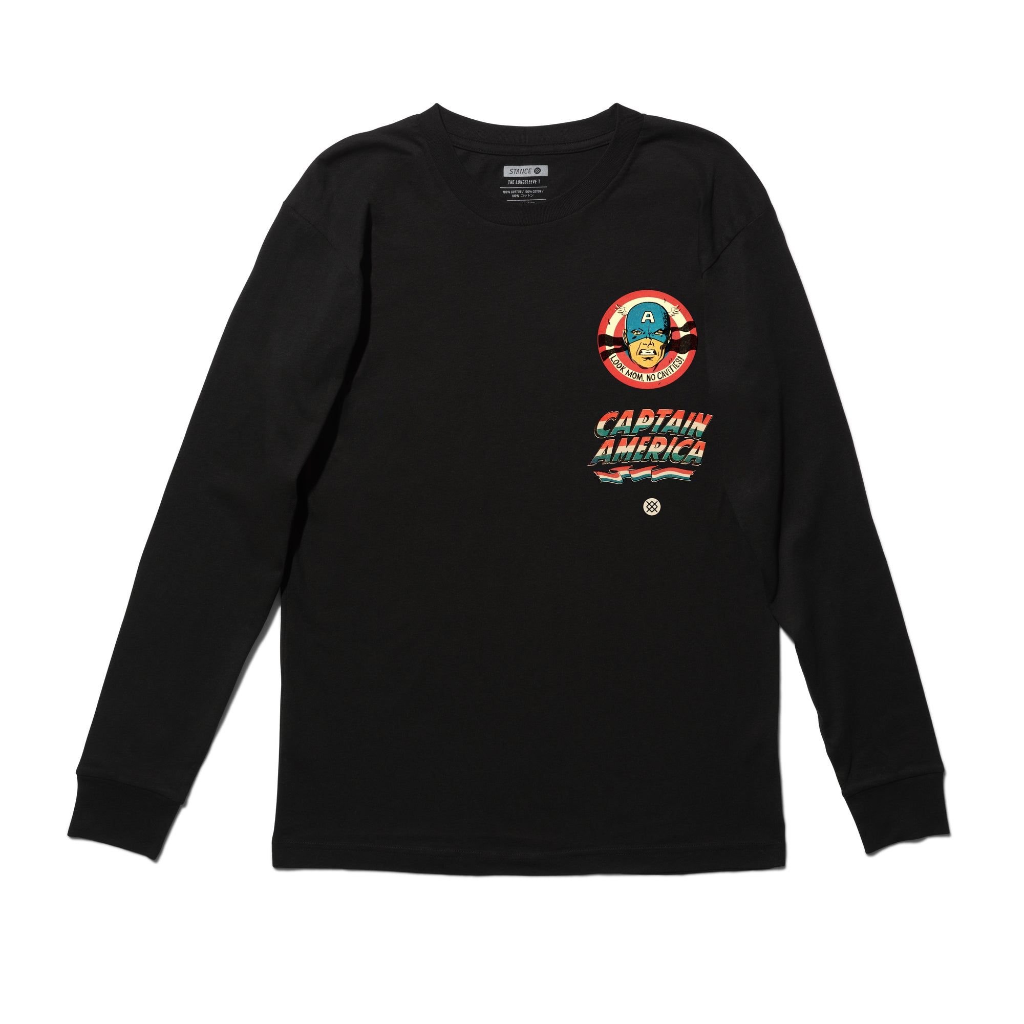 Marvel x Stance Stars And Stripes Long Sleeve T-Shirt sold by Stance product image thumbnail 2