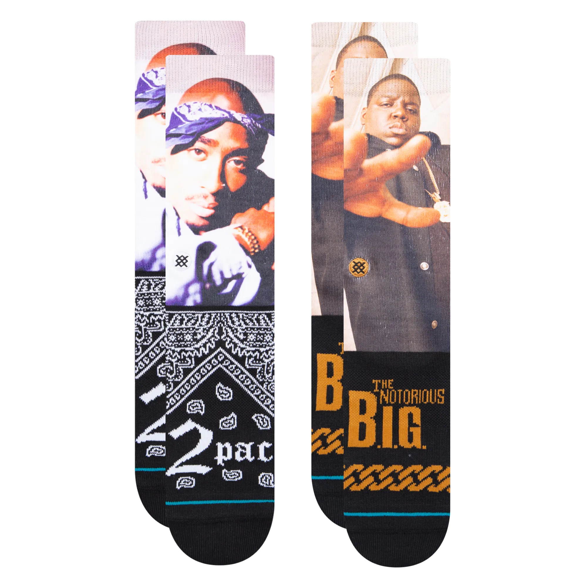 Biggie And Tupac x Stance Crew Socks Set sold by Stance
