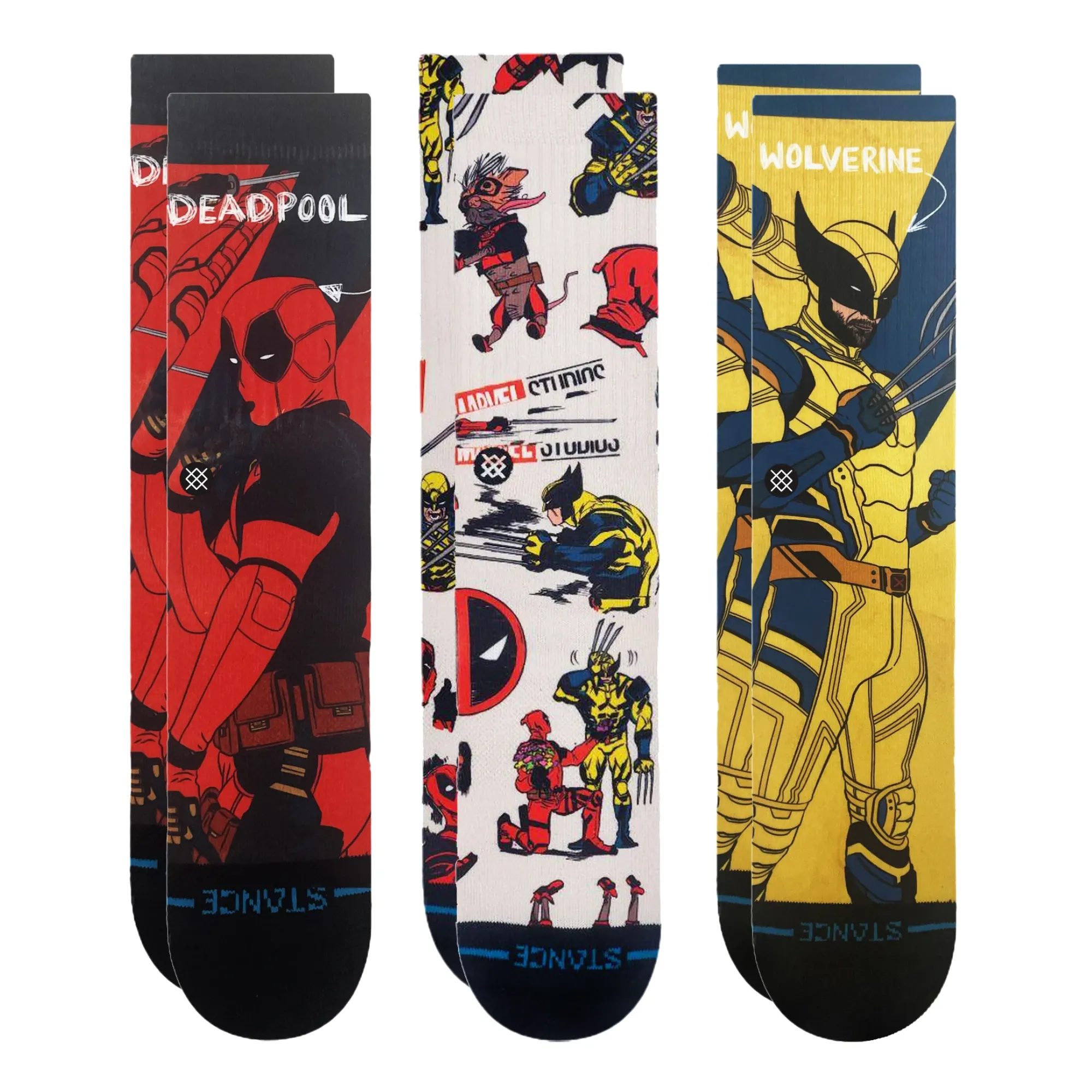 Deadpool x Stance Crew Socks Set sold by Stance