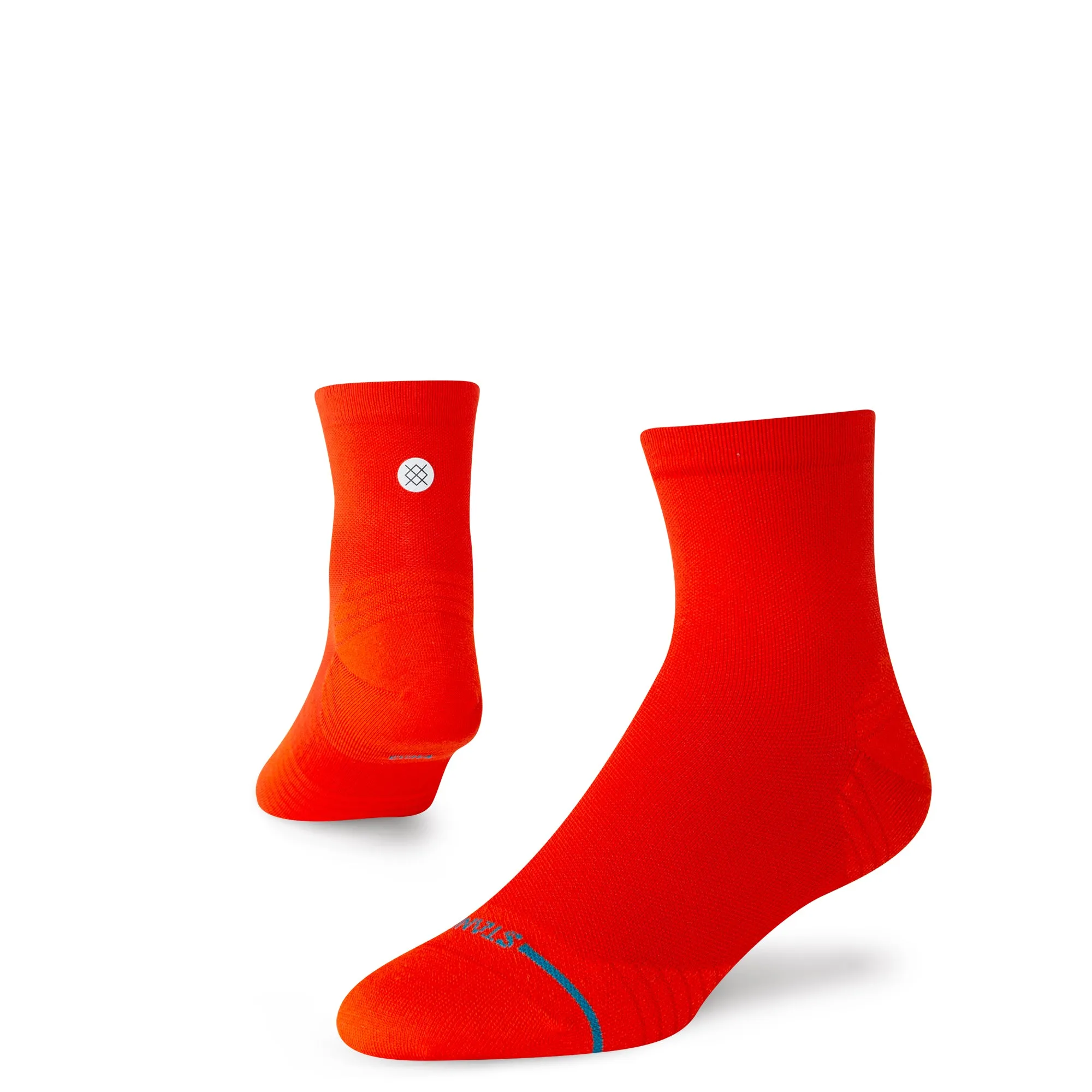 Red Ultralight Quarter Socks sold by Stance