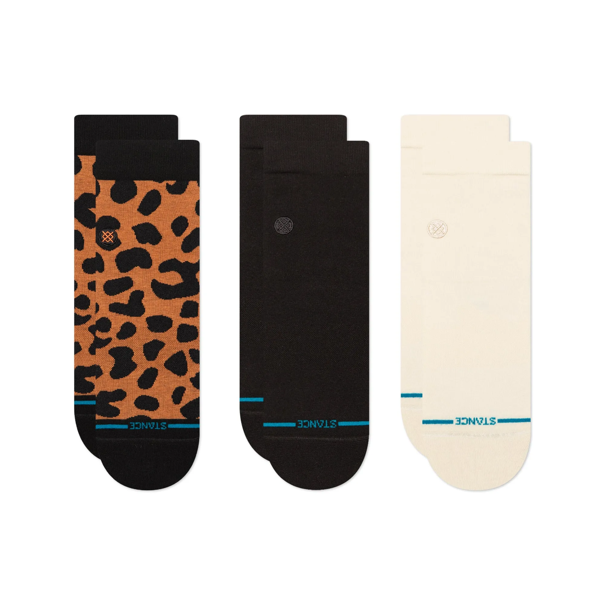 Womens Animaniac Quarter Socks 3 Pack sold by Stance