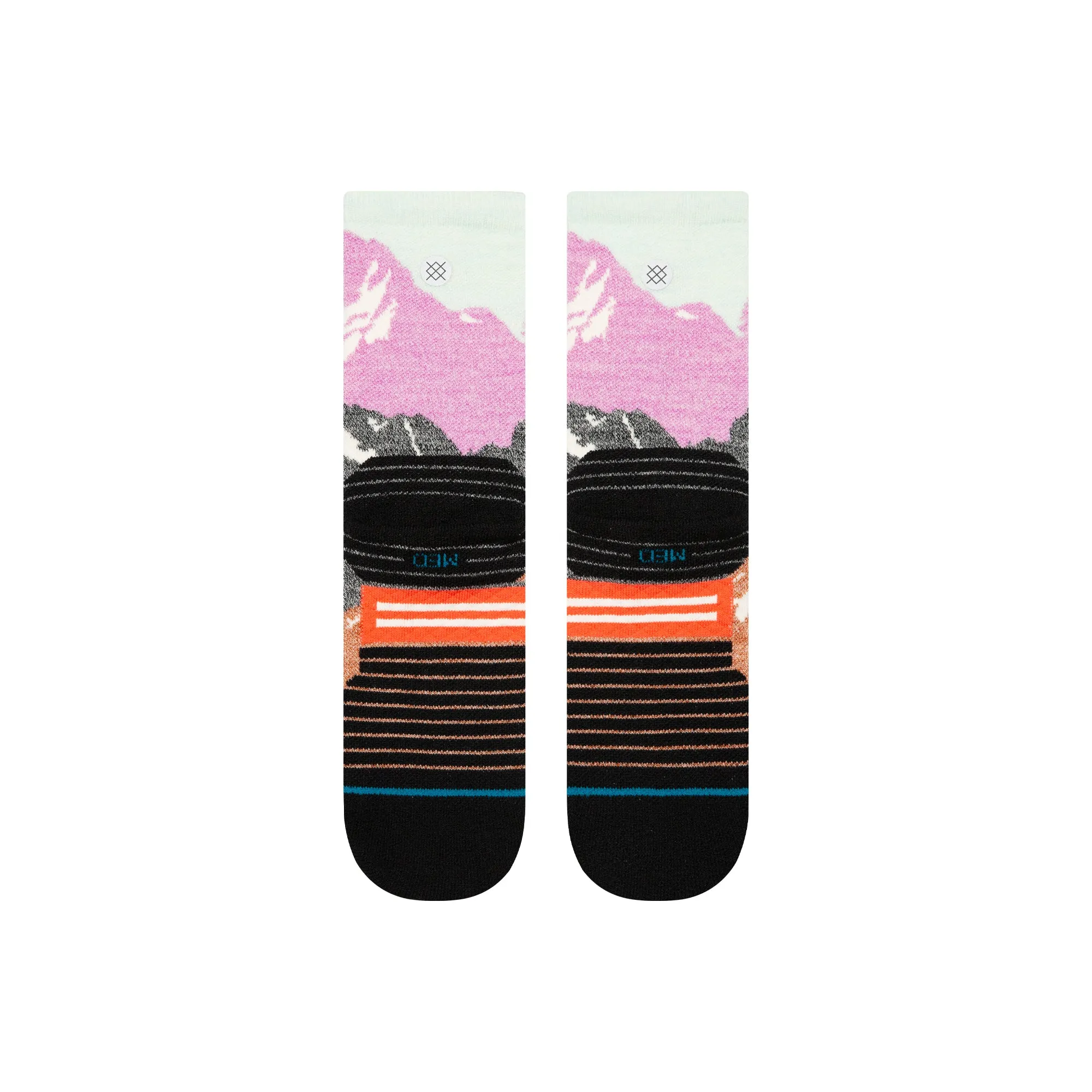 Womens Out Of Range Mid Wool Crew Socks sold by Stance product image thumbnail 3