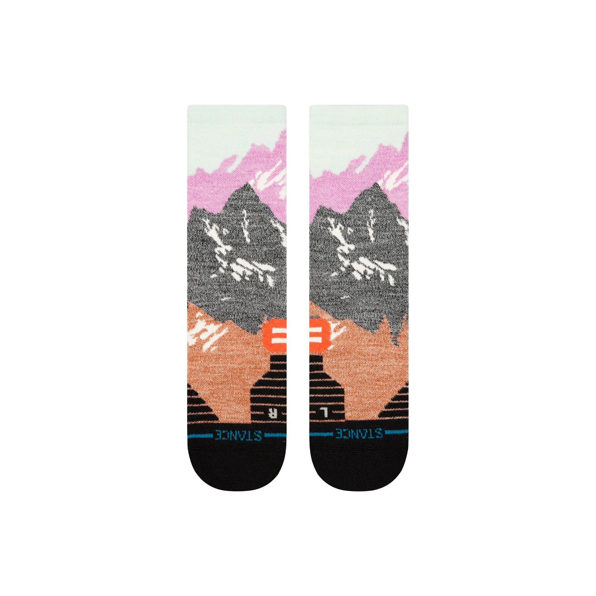 Womens Out Of Range Mid Wool Crew Socks sold by Stance product image thumbnail 2