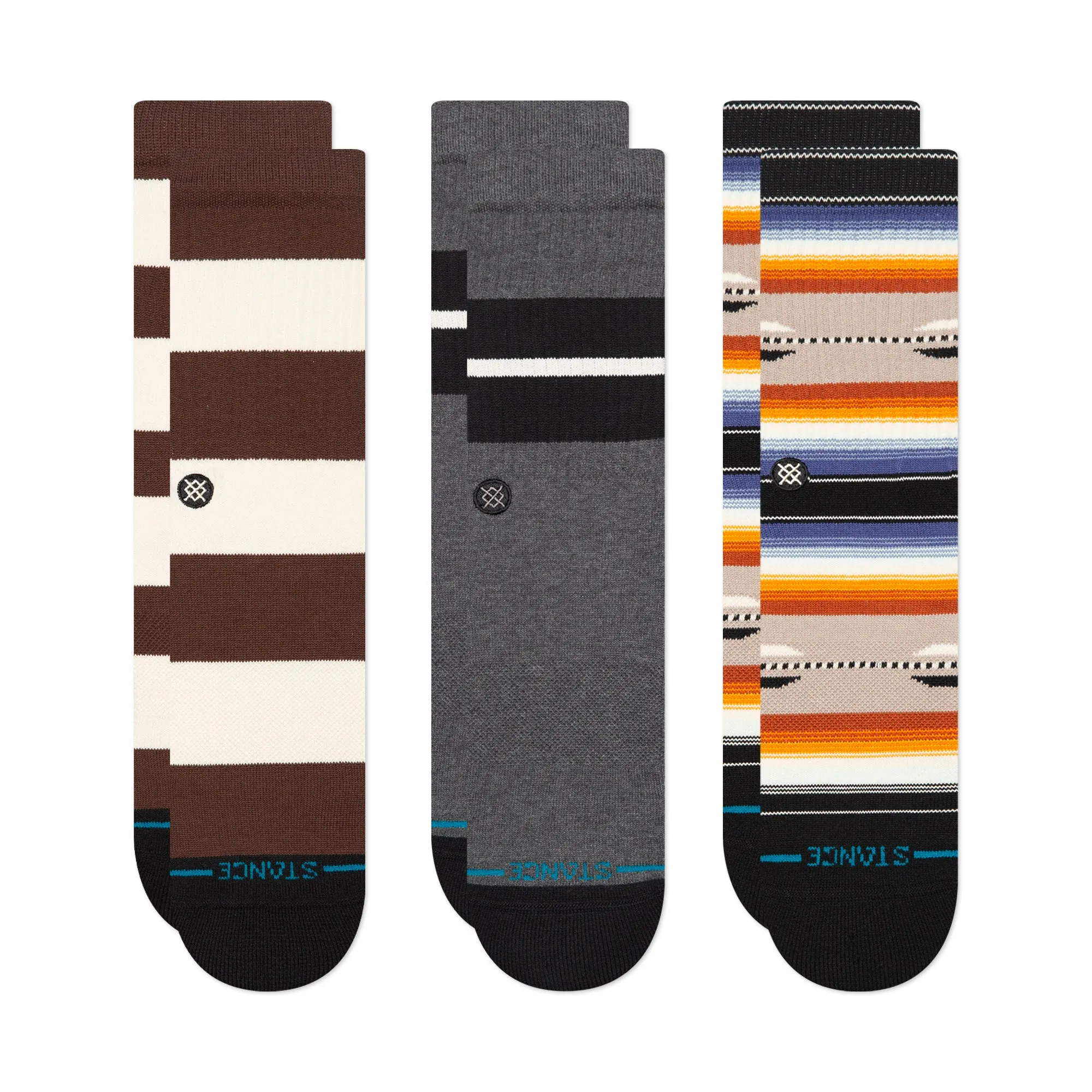 We Were Young Crew Socks 3 Pack sold by Stance