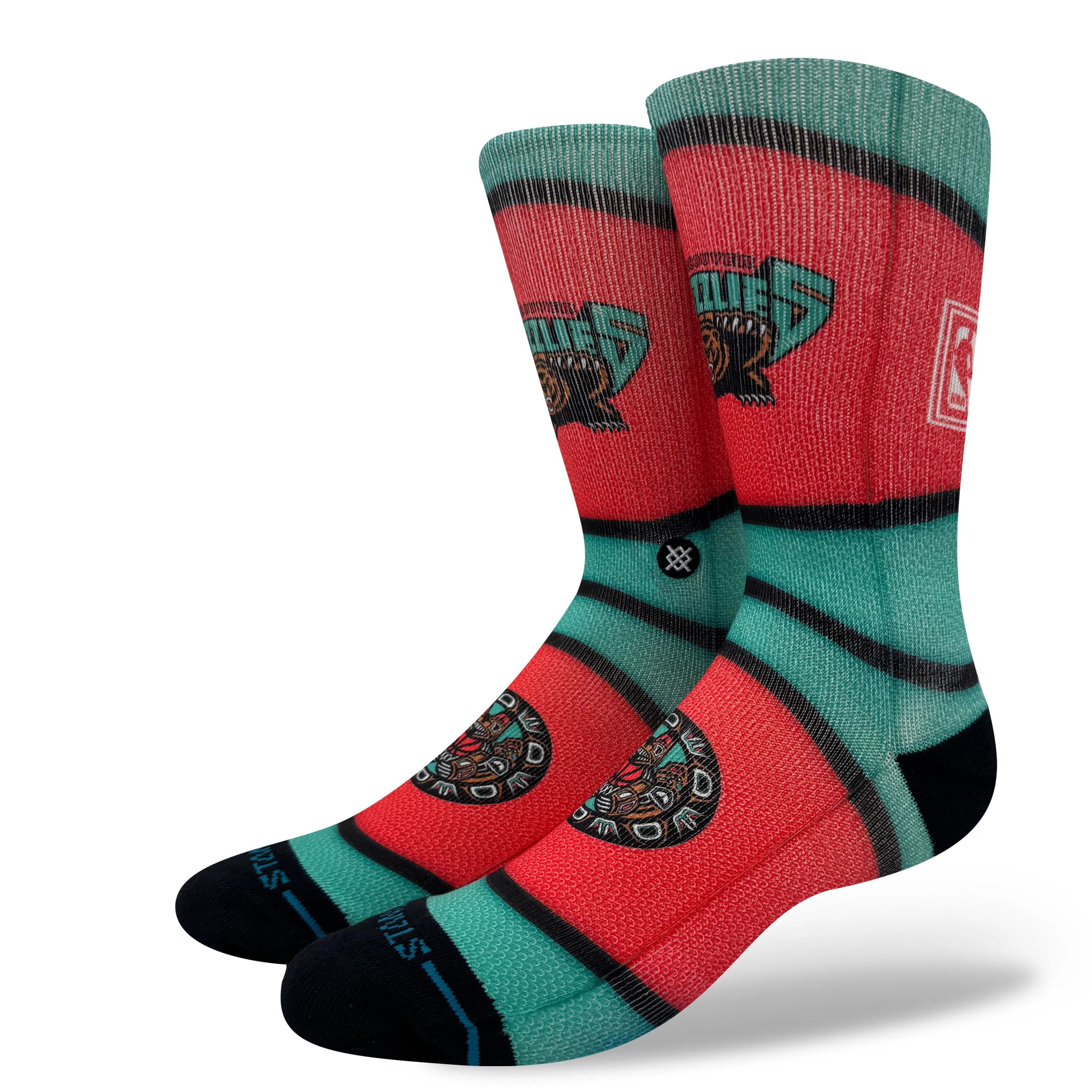 NBA x Stance Mini Ball Hardwood Classics Crew Socks sold by Stance