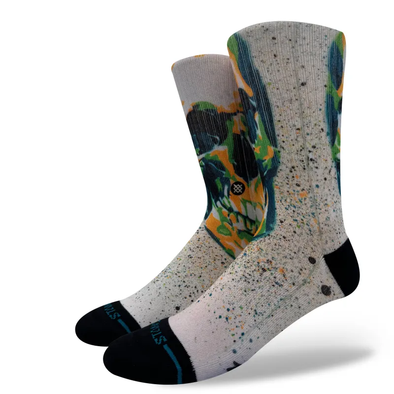 Mark Oblow  x Stance Skull Crew Socks sold by Stance