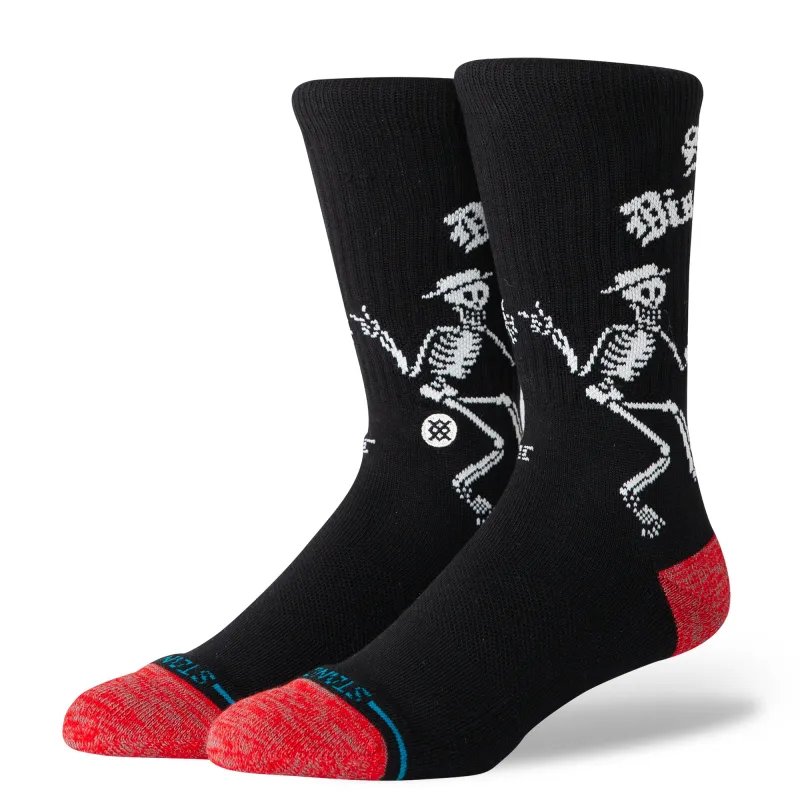 Social Distortion x Stance Skelly Dancing Crew Socks sold by Stance