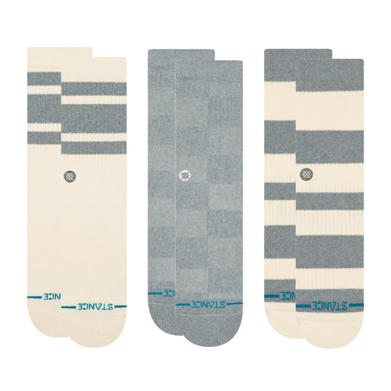 Recycled Demin Crew Socks 3 Pack sold by Stance