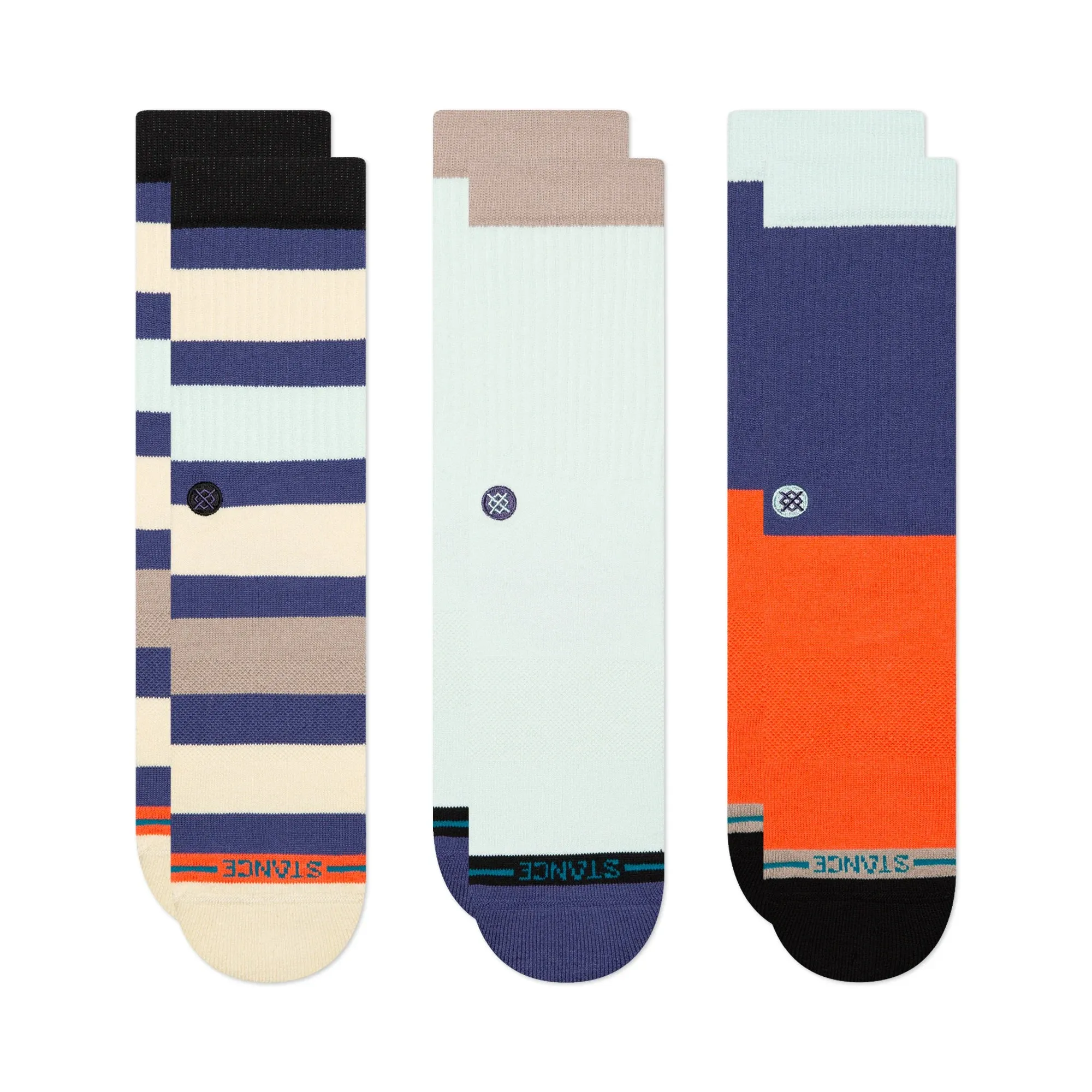 Bayside Crew Socks 3 Pack sold by Stance