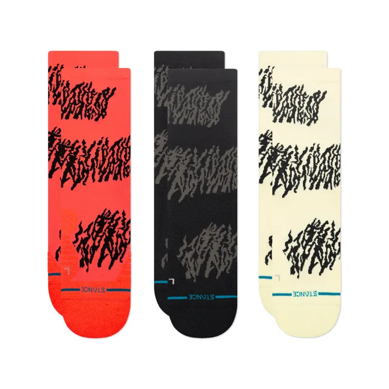 Glacier Light Crew Socks 3 Pack sold by Stance