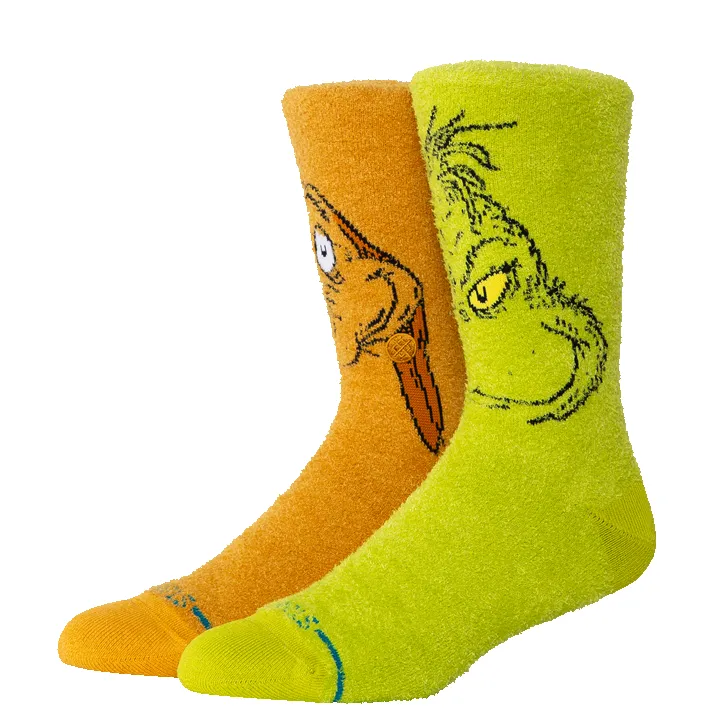 The Grinch x Stance Grinch And Max Crew Socks sold by Stance