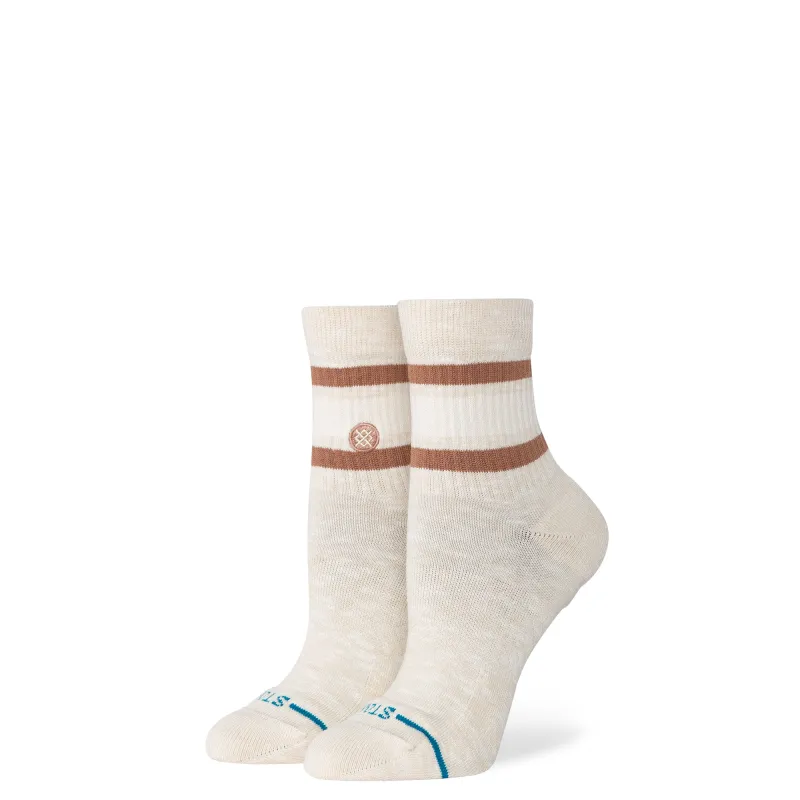Womens Boyd Slub Quarter Socks sold by Stance