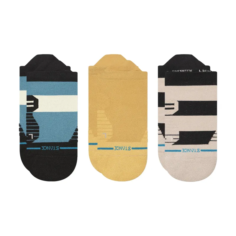 Flat Out Ok Light Tab Socks 3 Pack sold by Stance