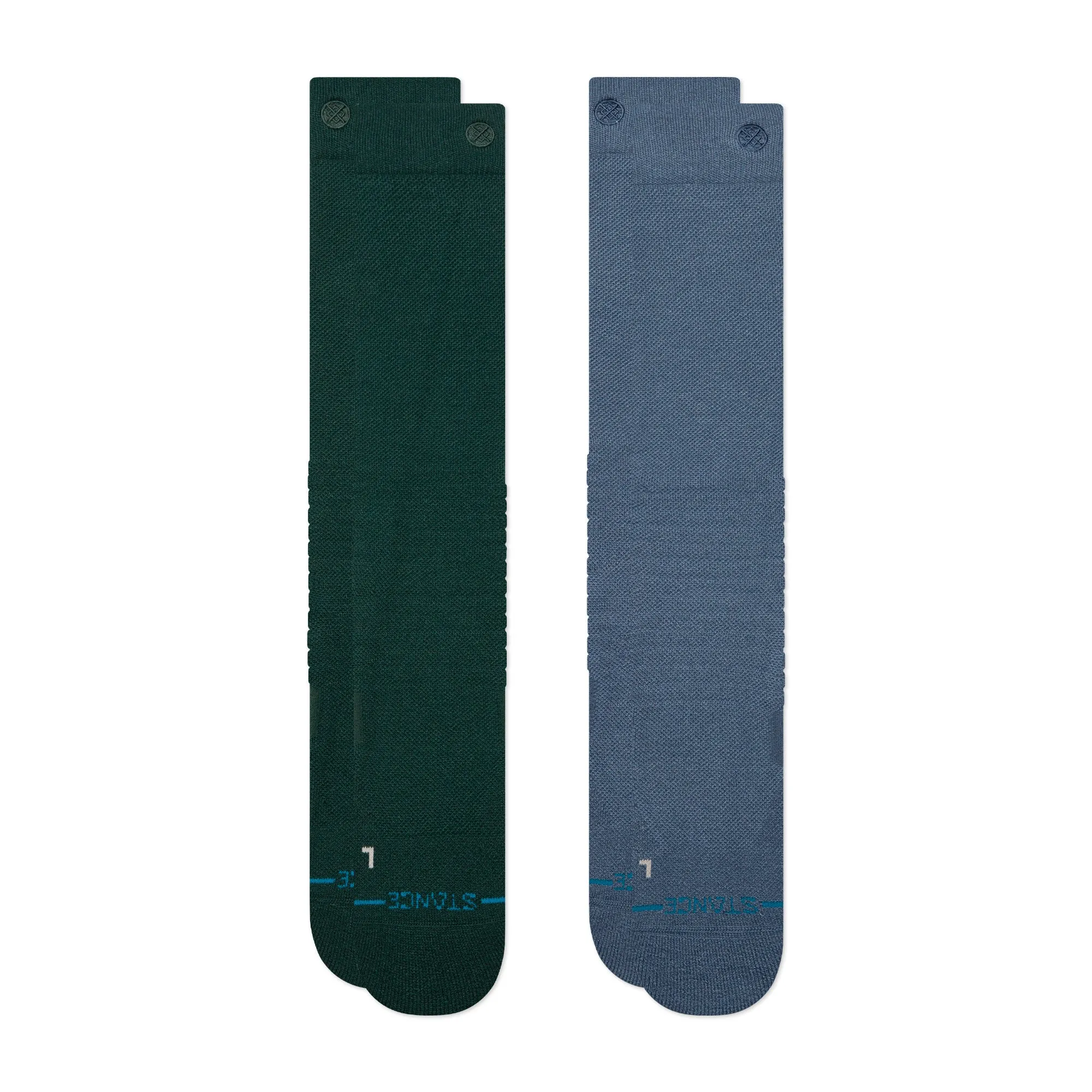 Solid Mid Poly Snow Otc Socks 2 Pack sold by Stance