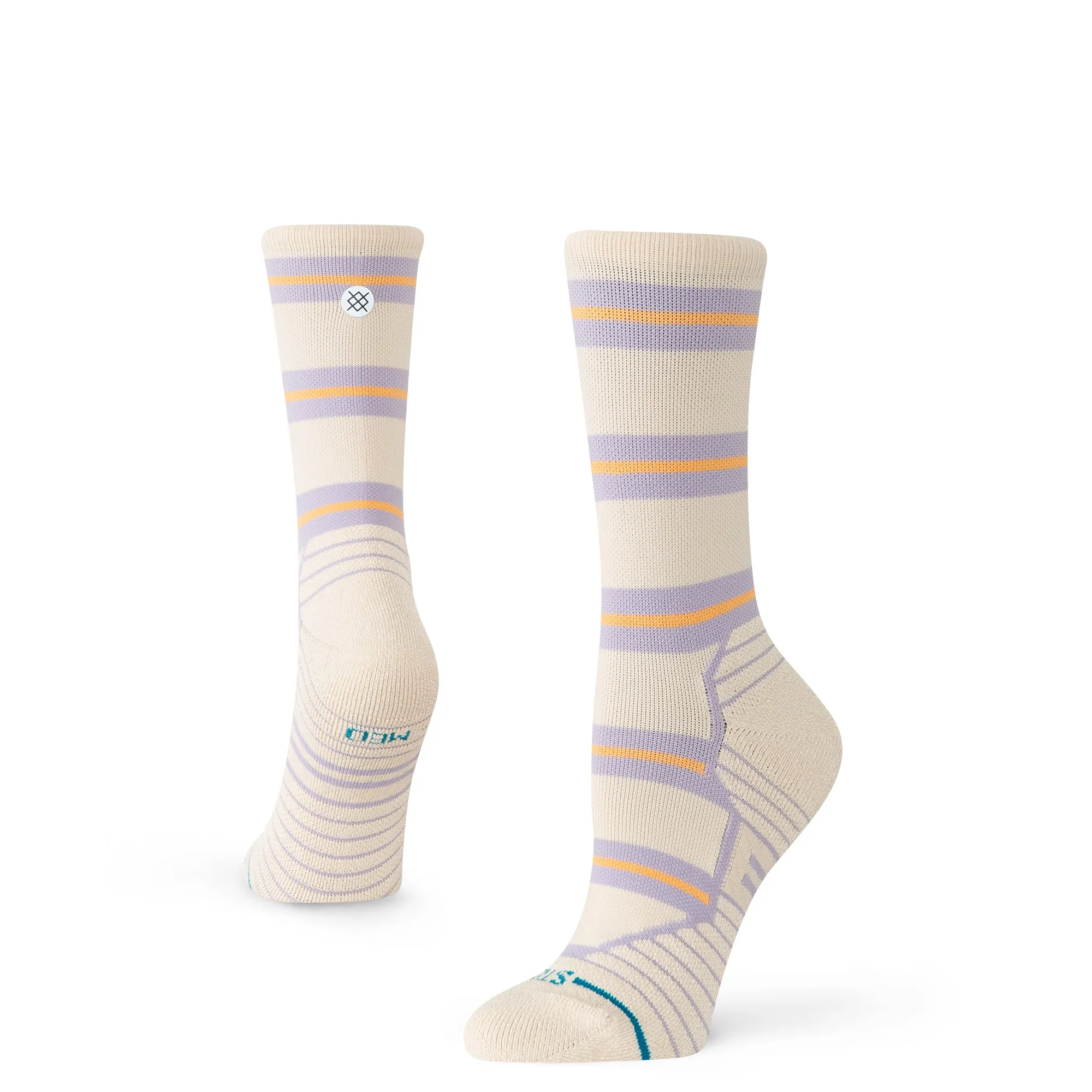 Womens Beam Stripe Mid Crew Socks sold by Stance