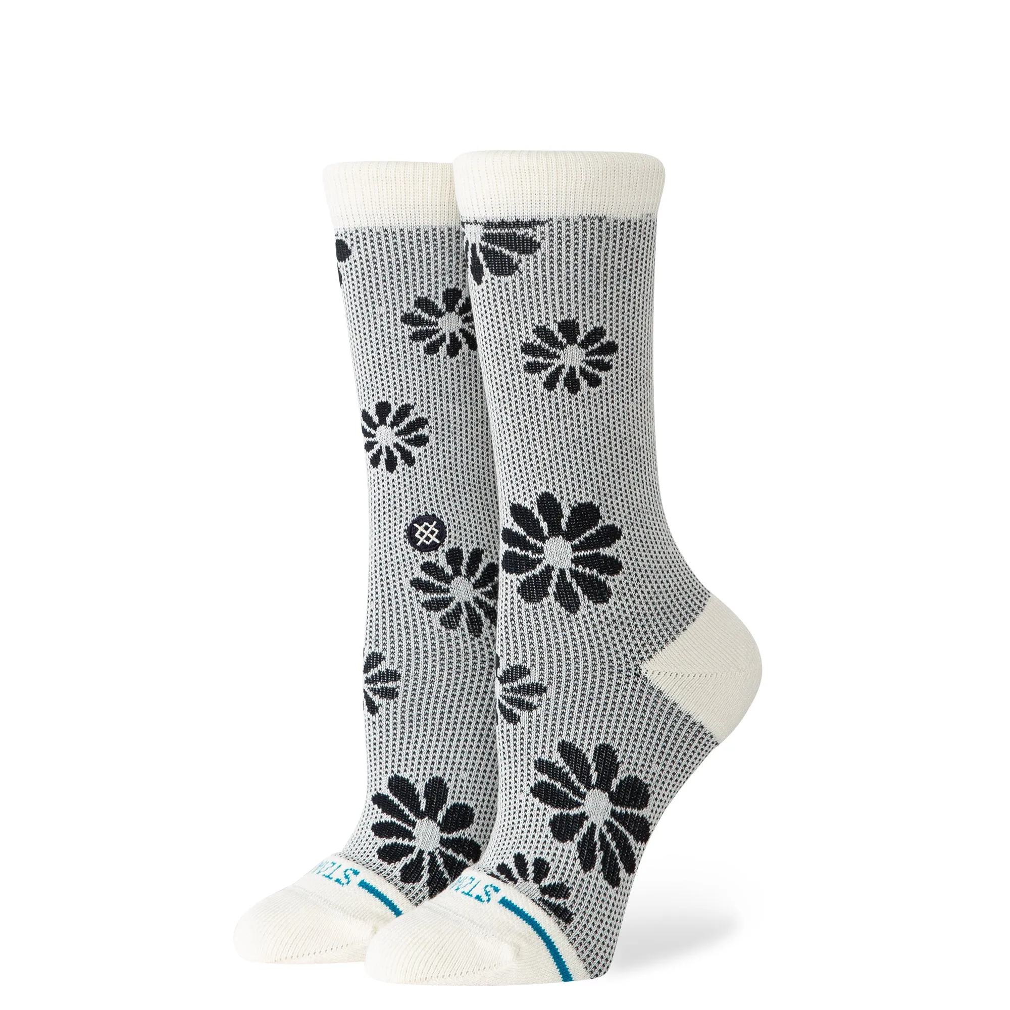 Floral Stitch Crew Socks sold by Stance