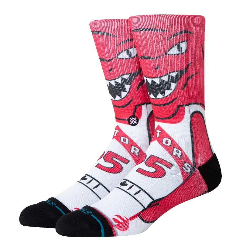 Toronto Raptors Mascot Crew Socks made by Stance