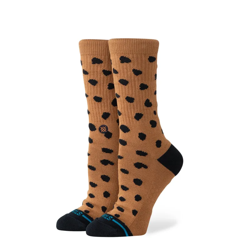 Leopard Crew Socks made by Stance